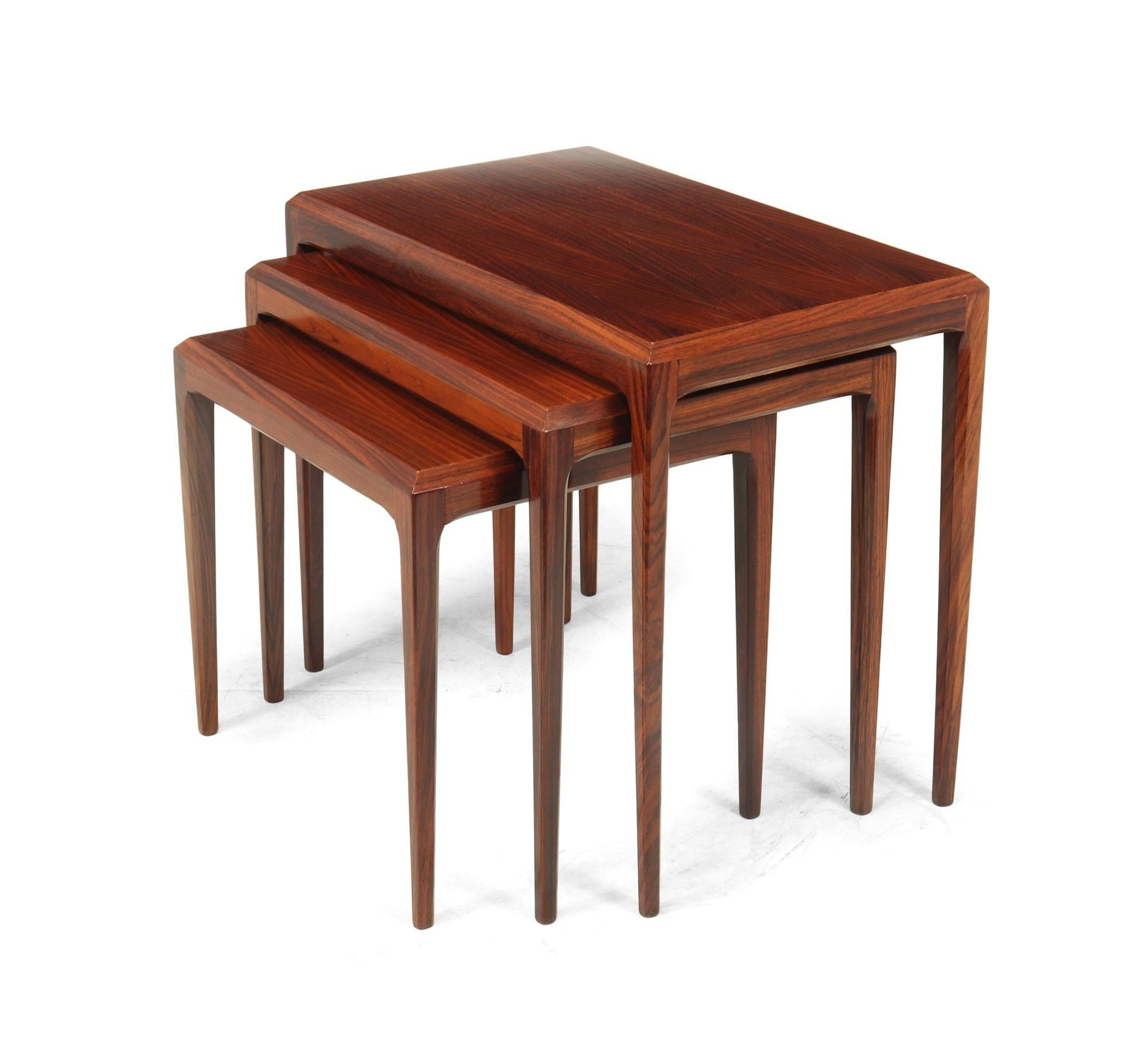 Mid Century Nest of Tables by Johannes Andersen 2