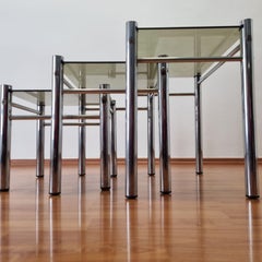Mid Century Nesting Tables, Bauhaus Style Coffee Tables, Italy 70s