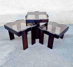 Tables gigognes du milieu du siècle dernier conçues par Gianfranco Frattini pour Meblo, Italie, années 70