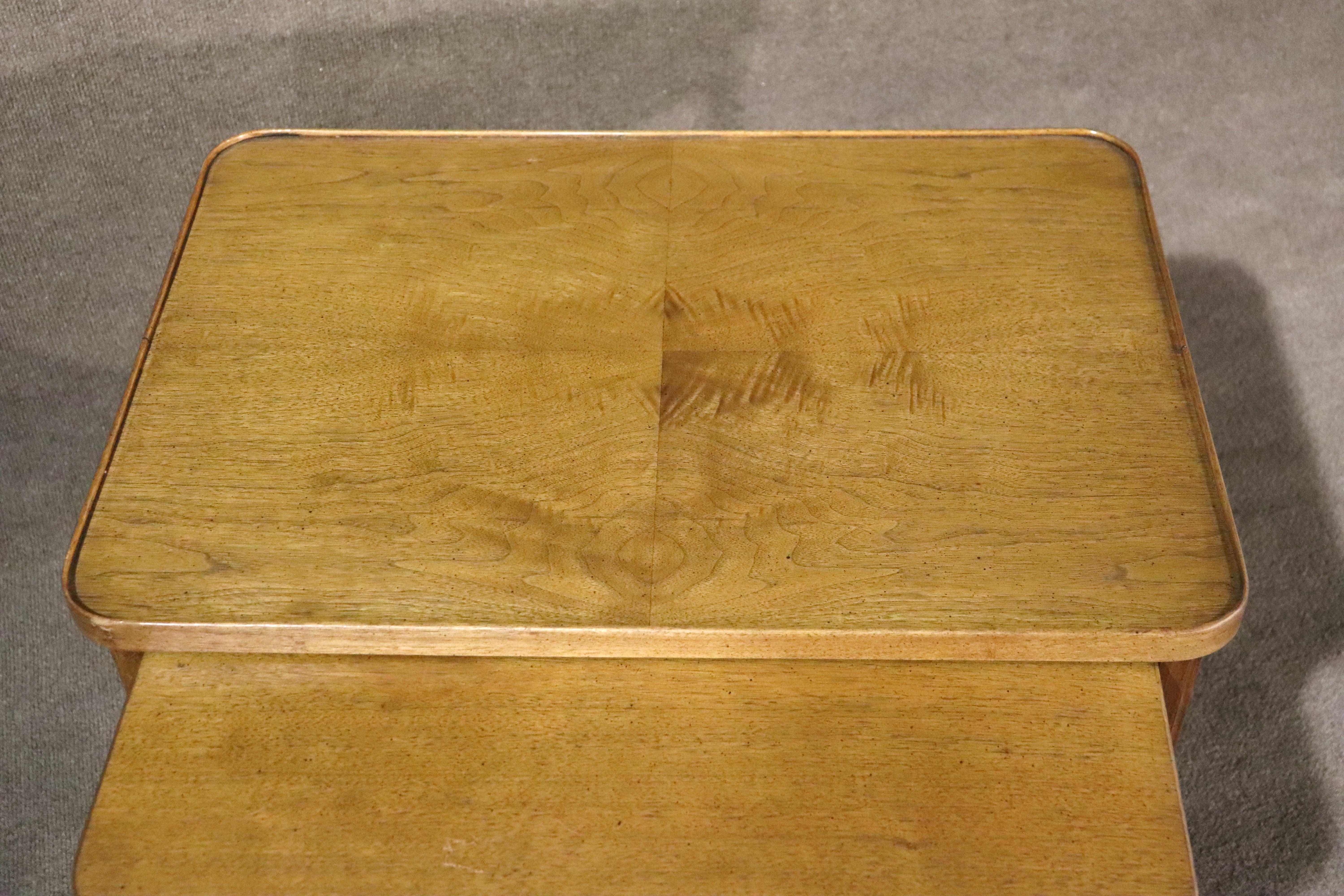 Walnut Mid-Century Nesting Tables For Sale