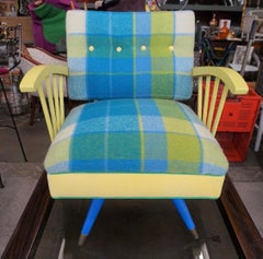 Midcentury Newly Upholstered Hermitage Cabinet Shop Nashville Rocking Chair