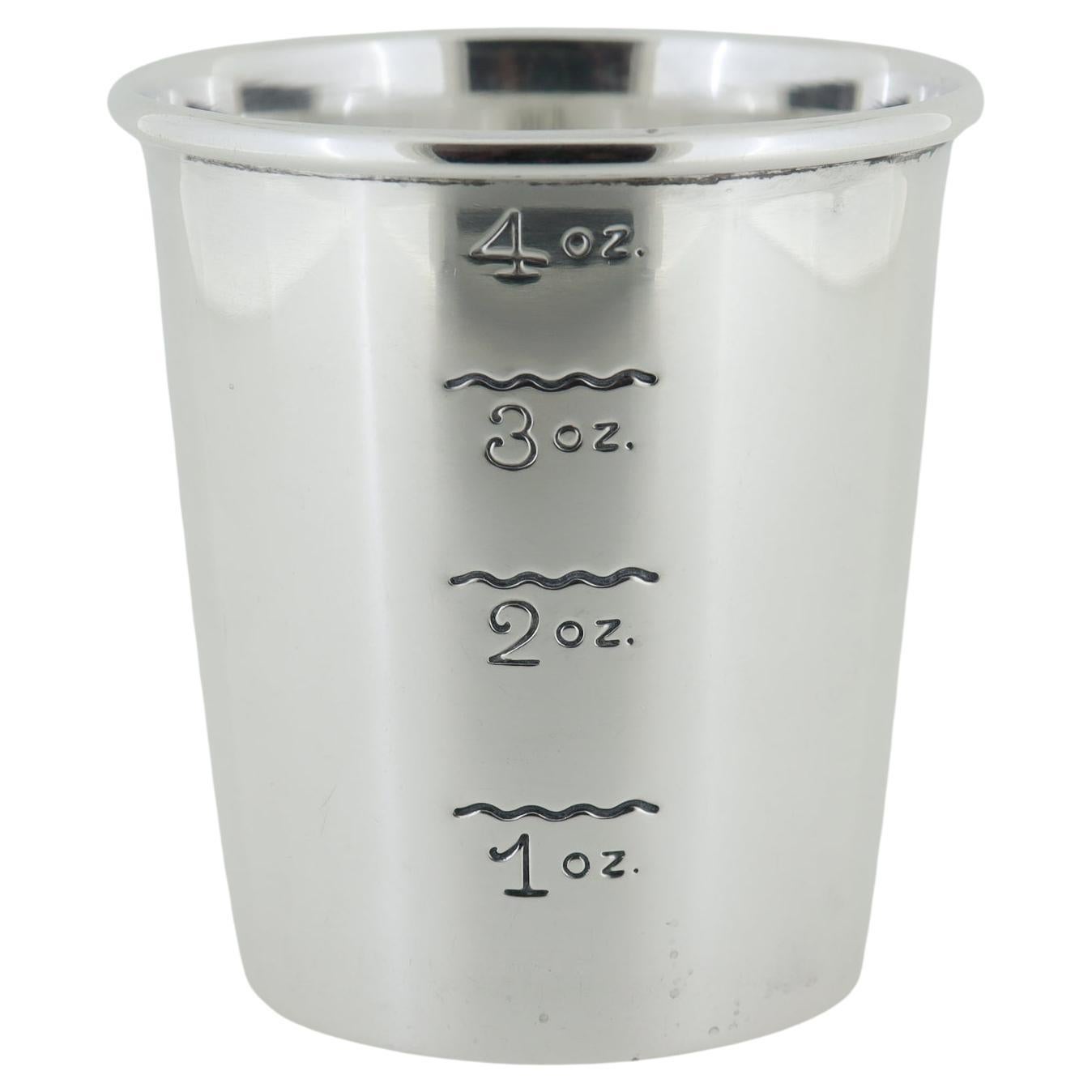 Mediados de siglo Newport de Gorham Plata de ley 4 oz. Medidor de licor o Jigger de bar en venta