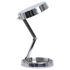 Vintage Mid-Century Nickel Articulated Table Lamp