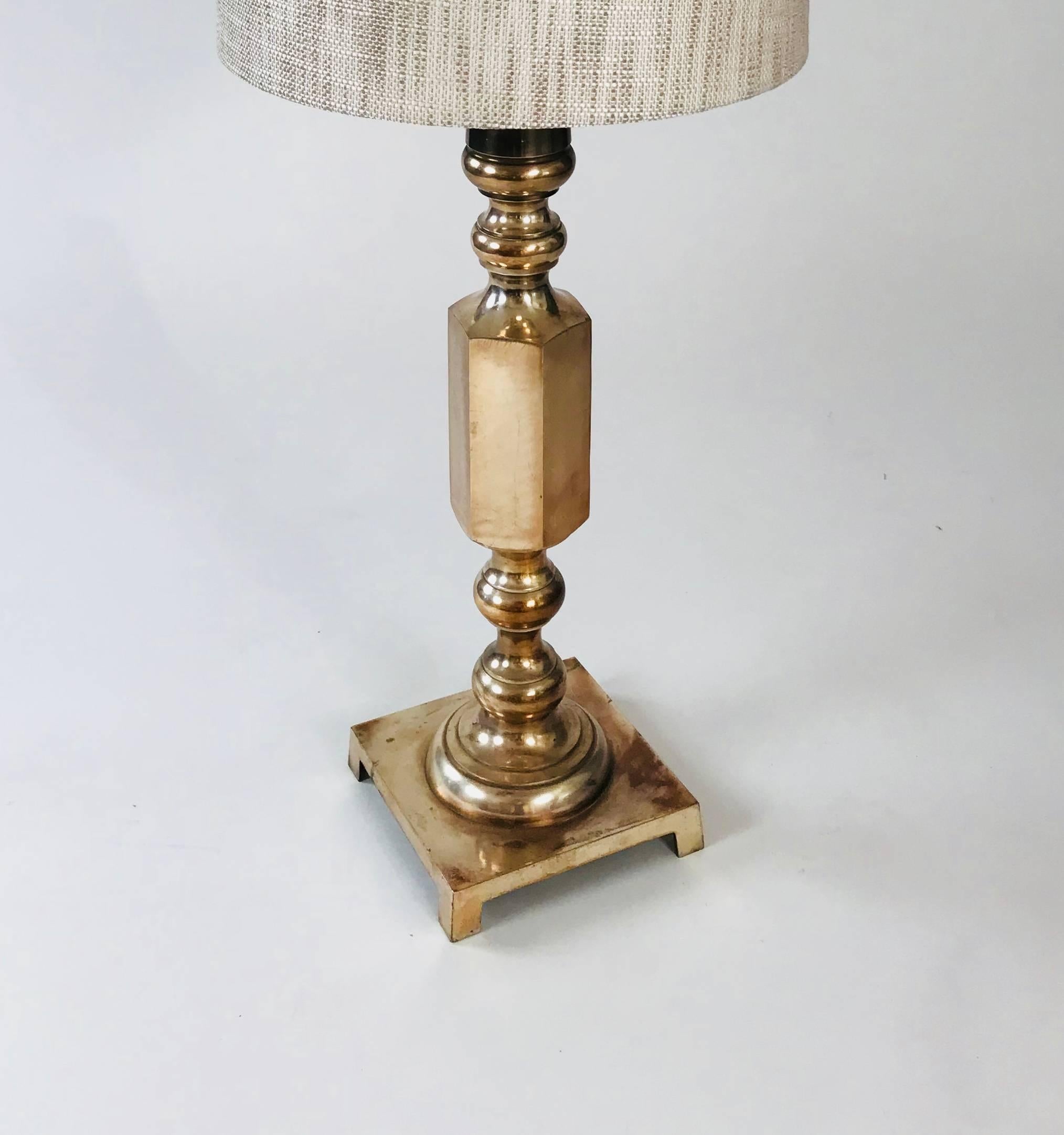 North American Mid. Century Nickel Lamp For Sale