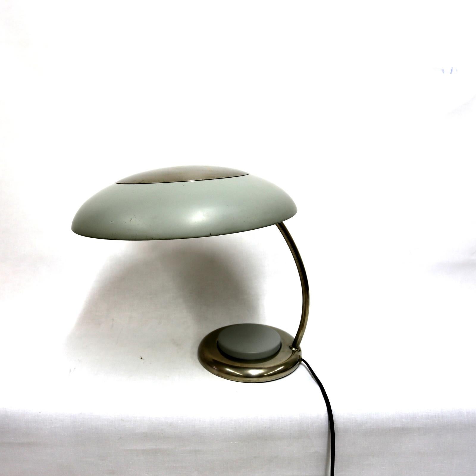 Mid-20th Century Midcentury Nickel-Plated Table Lamp, 1960s