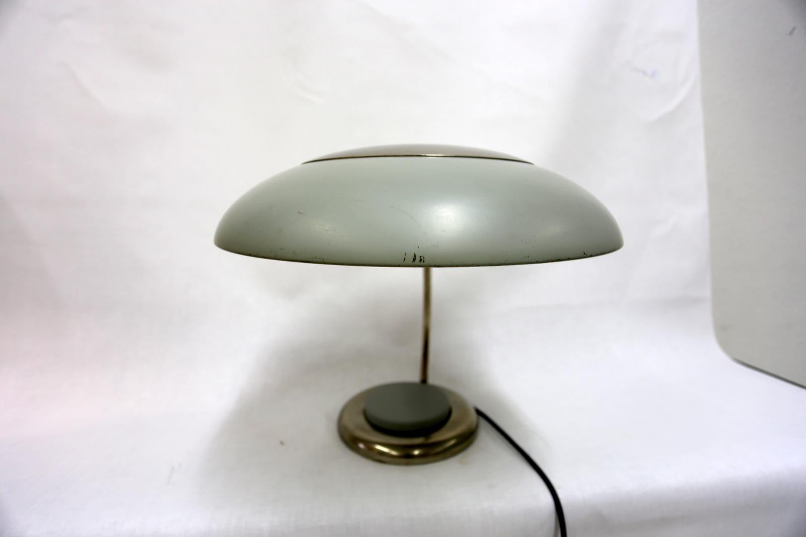 Midcentury Nickel-Plated Table Lamp, 1960s 1