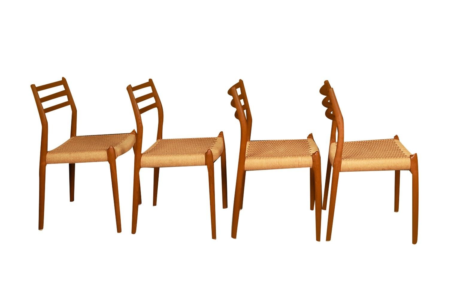 Mid-Century Modern Mid Century Niels Otto Moller Model 78 Teak Dining Chairs