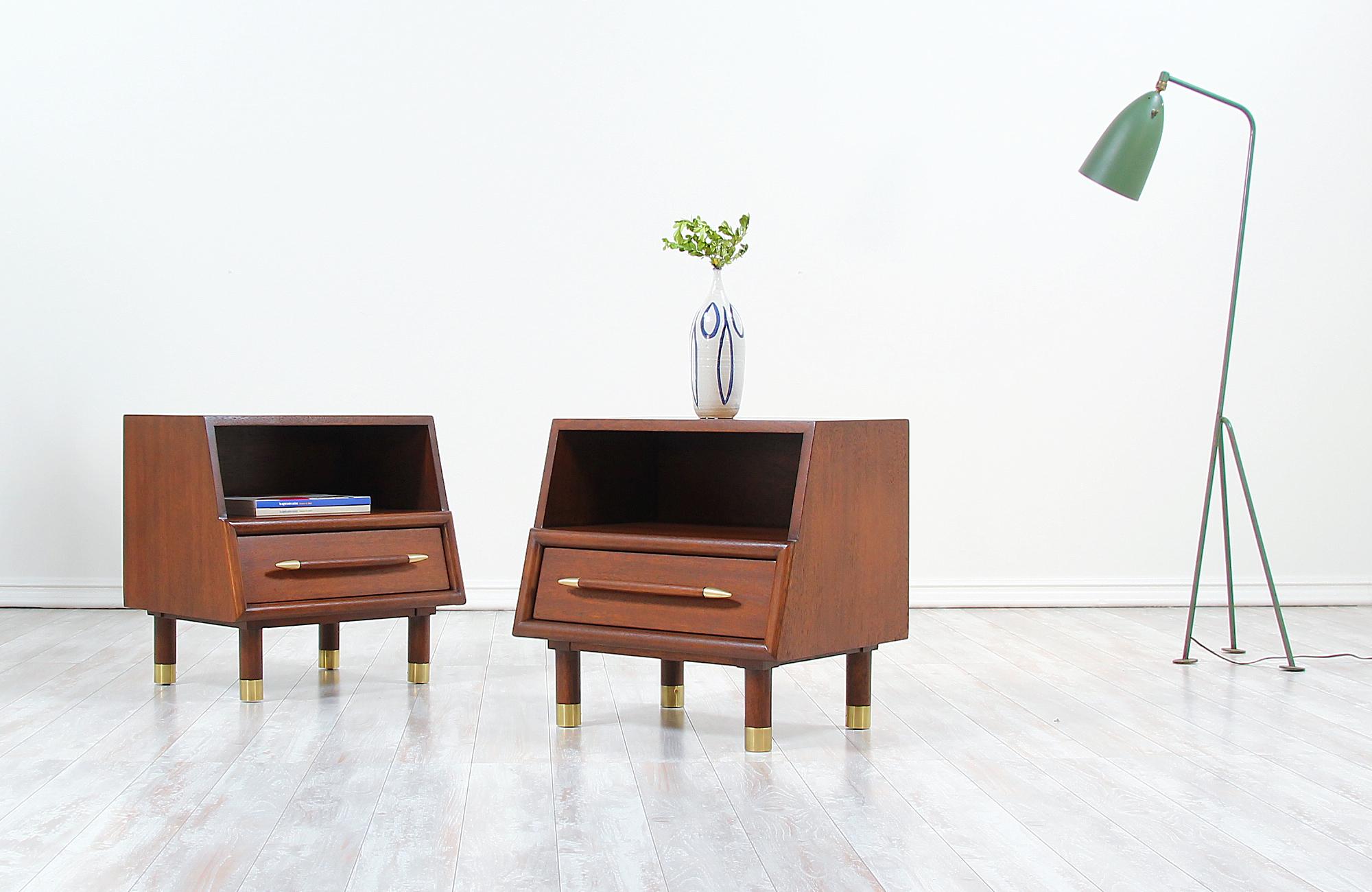 Mid-Century Modern Midcentury Nightstands by John Keal for Brown Saltman