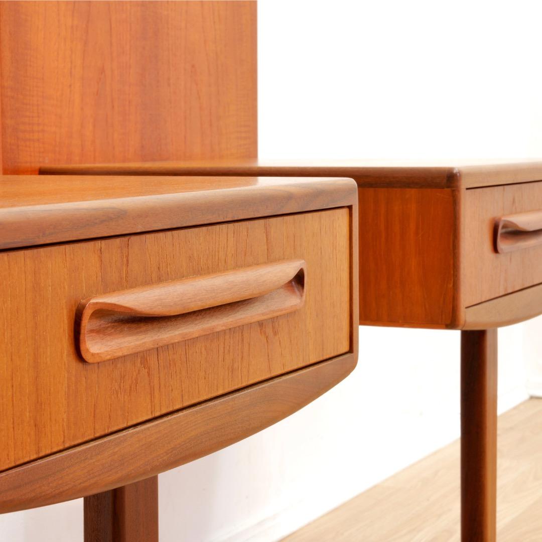 Wood Mid Century Night Stands by VB Wilkins for G Plan For Sale