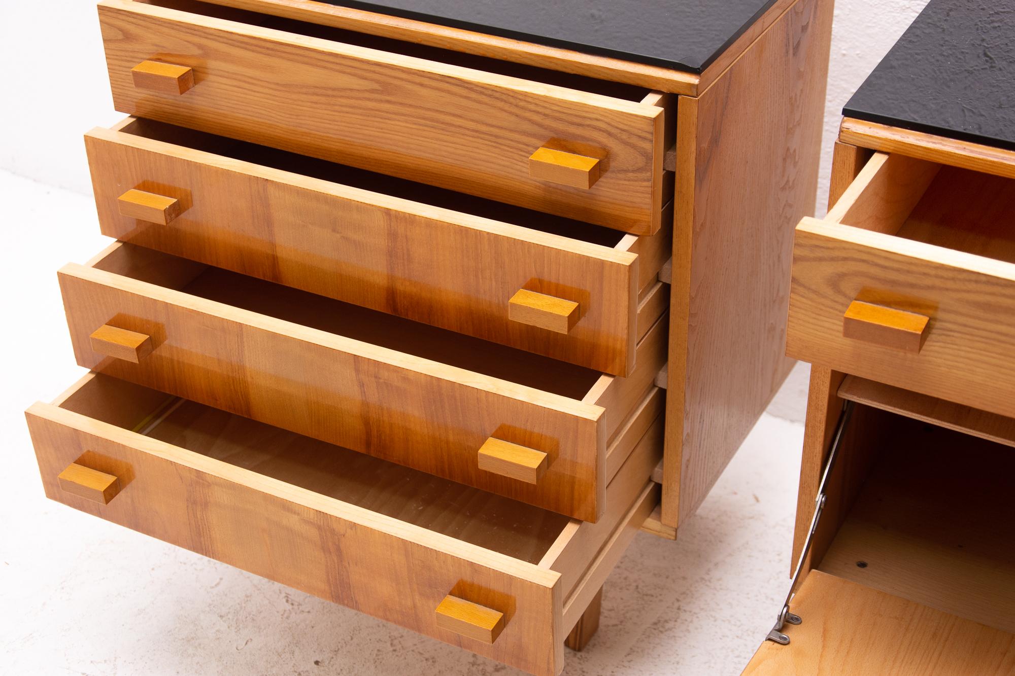 Midcentury Nightstands, Chest of Drawers by Nový Domov, 1970s, Czechoslovakia 2