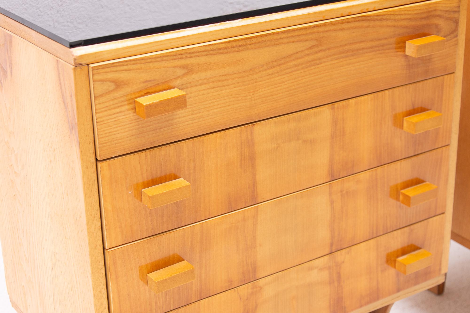 Midcentury Nightstands, Chest of Drawers by Nový Domov, 1970s, Czechoslovakia 6
