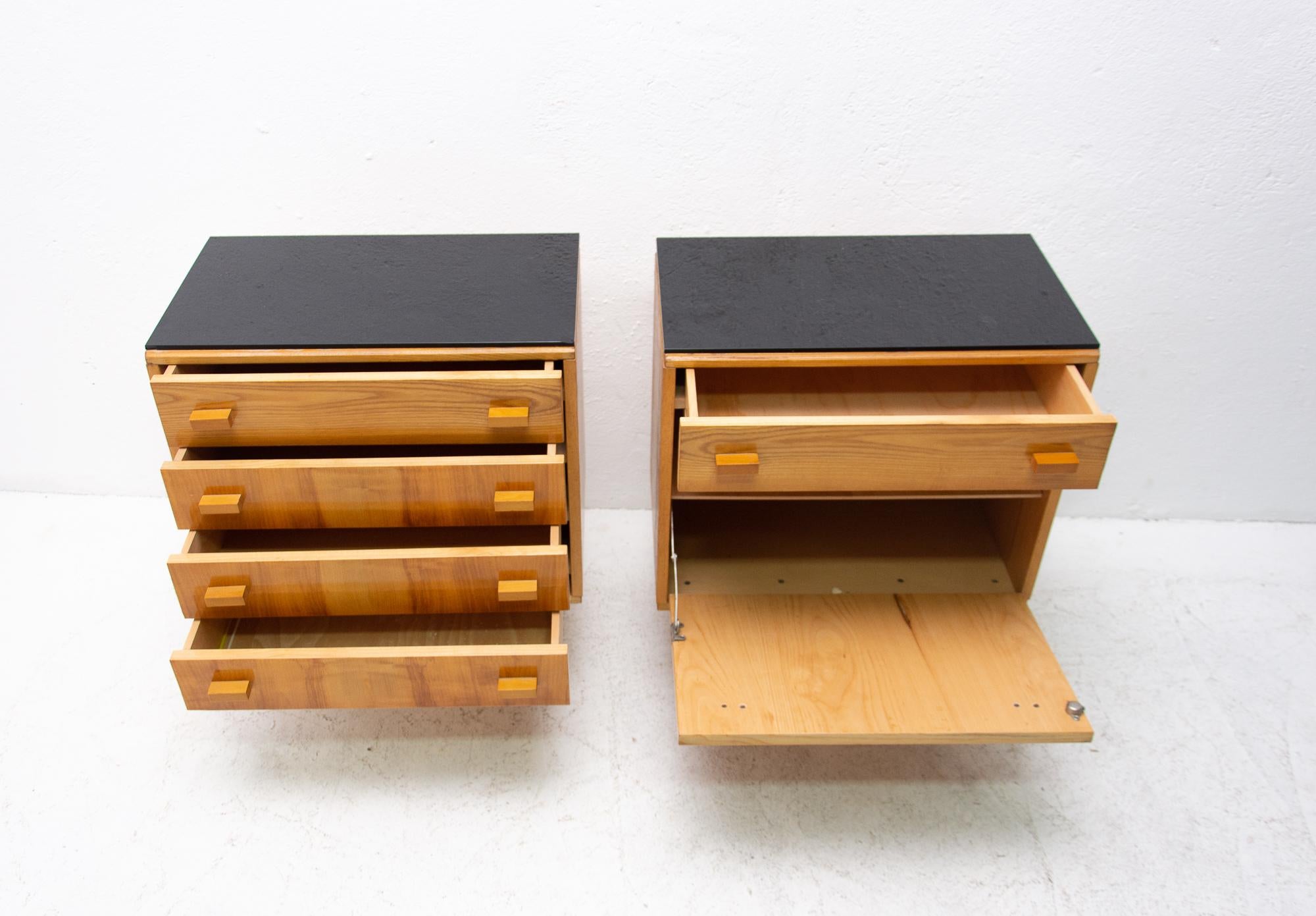 20th Century Midcentury Nightstands, Chest of Drawers by Nový Domov, 1970s, Czechoslovakia
