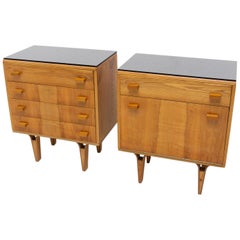 Midcentury Nightstands, Chest of Drawers by Nový Domov, 1970s, Czechoslovakia