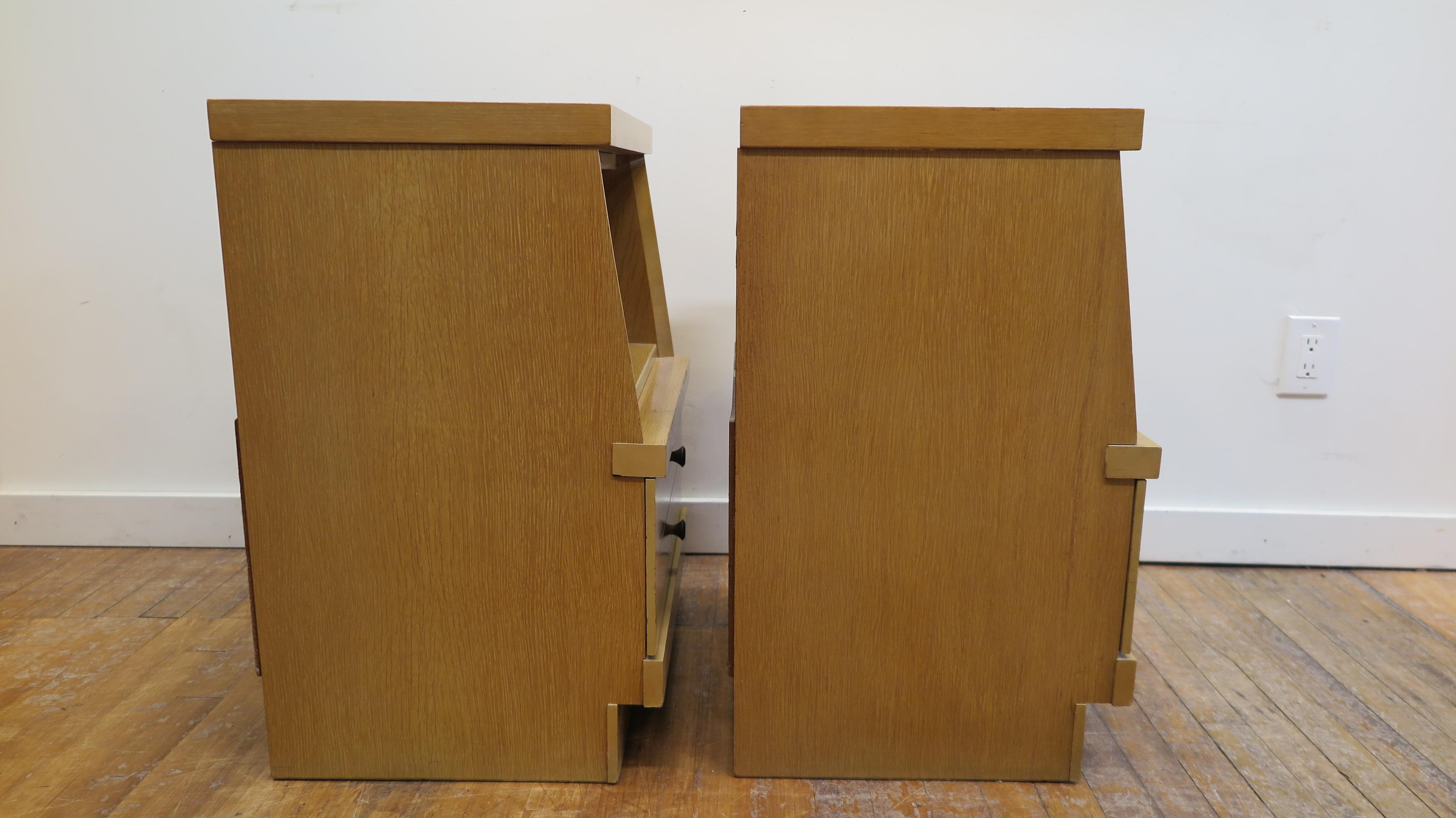 Mid Century Night Stands In Fair Condition In New York, NY