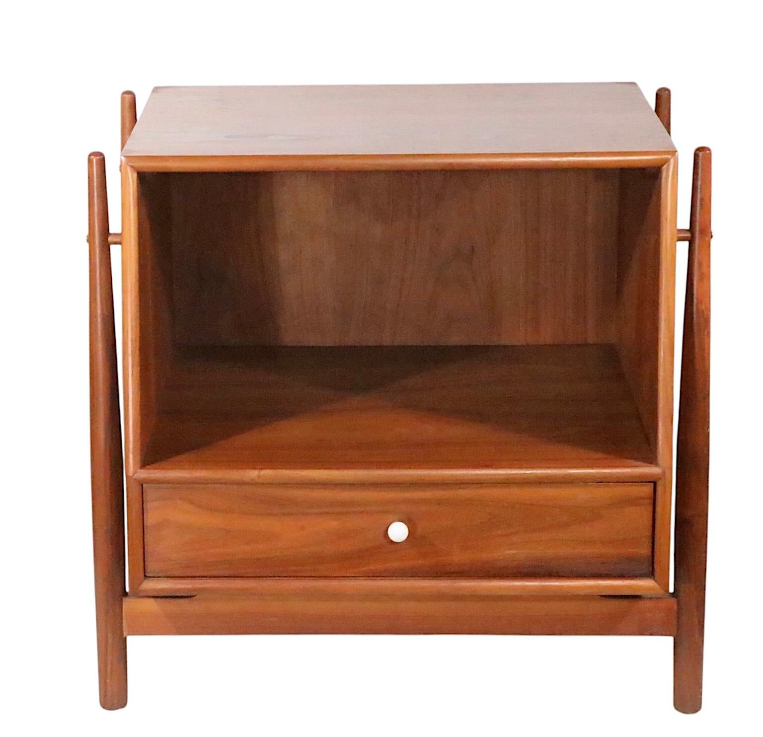 Mid Century Nightstand by Kipp Stewart for Drexel Declaration c 1950/60's For Sale 4