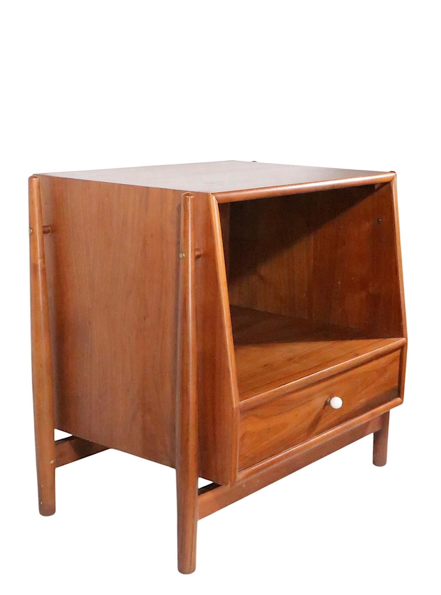 Mid Century Nightstand by Kipp Stewart for Drexel Declaration c 1950/60's For Sale 9