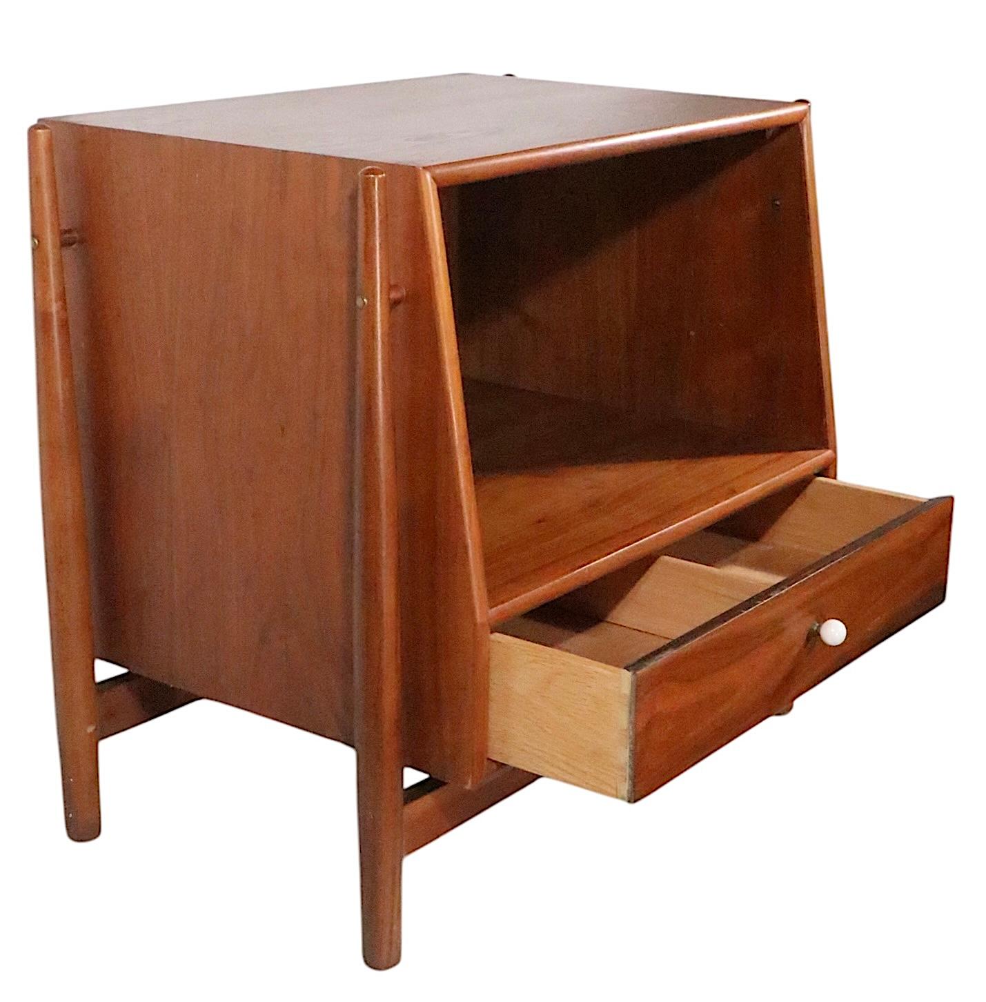 20th Century Mid Century Nightstand by Kipp Stewart for Drexel Declaration c 1950/60's For Sale