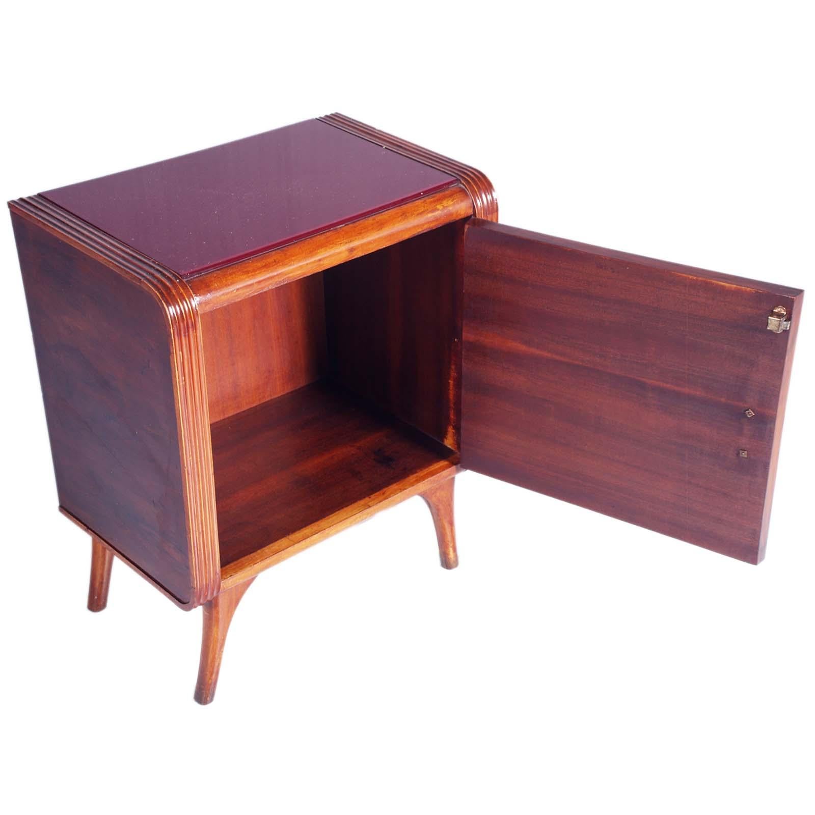 Mid-Century Nightstand by Permanente Mobili, Paolo Buffa Designer Atributed In Good Condition For Sale In Vigonza, Padua