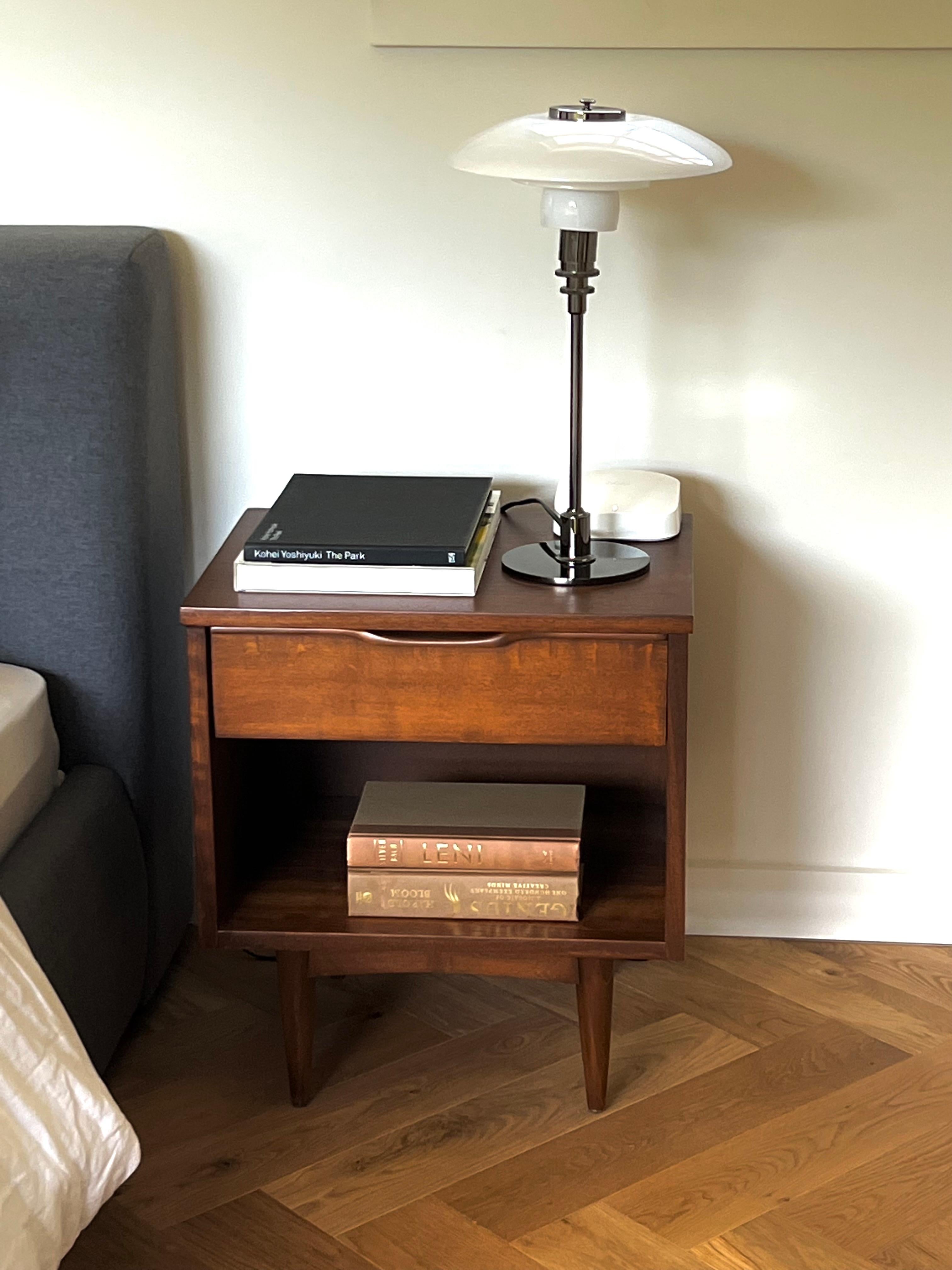Contemporary Mid Century Nightstand For Sale