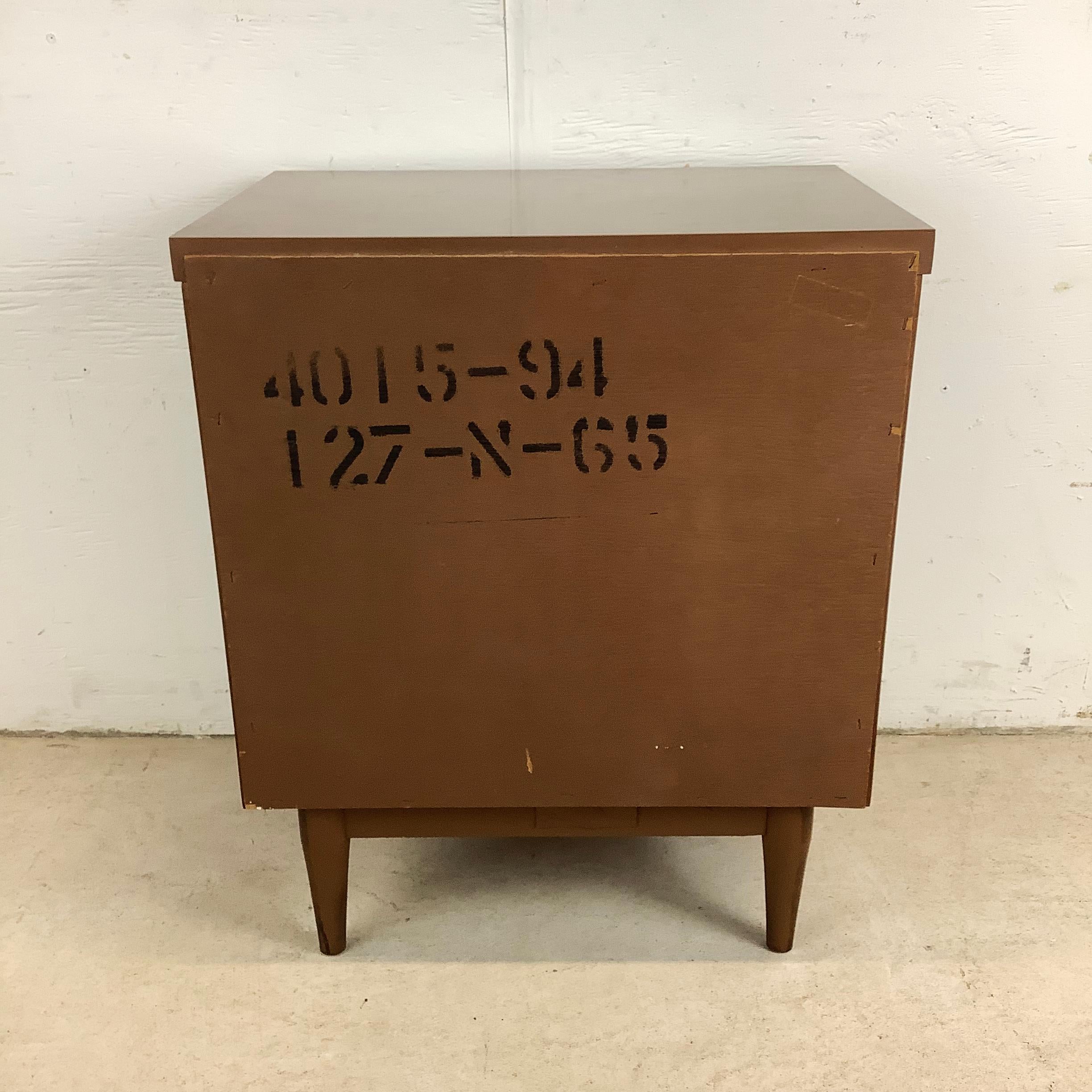 Plastic Mid-Century Nightstand For Sale