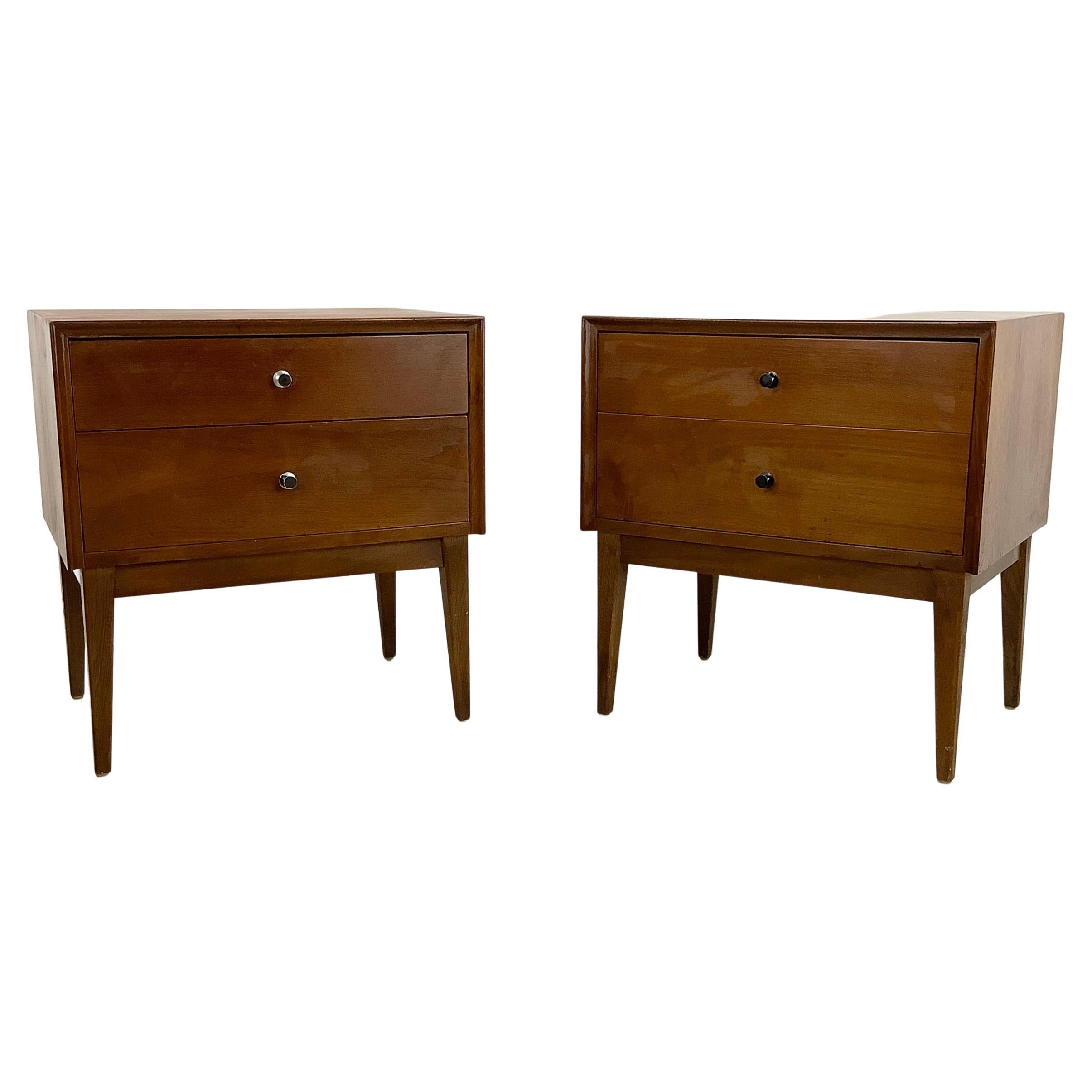 Mid-Century Nightstands by American of Martinsville- Pair