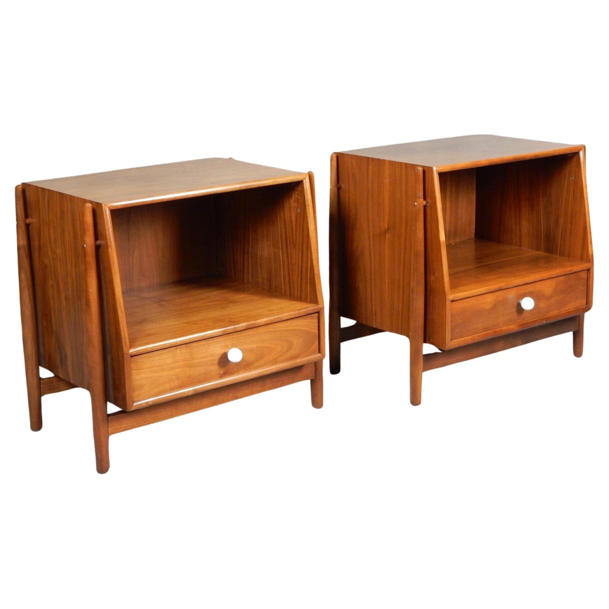 Mid-Century Nightstands by Kipp Stewart & Stewart MacDougall design for Drexel For Sale