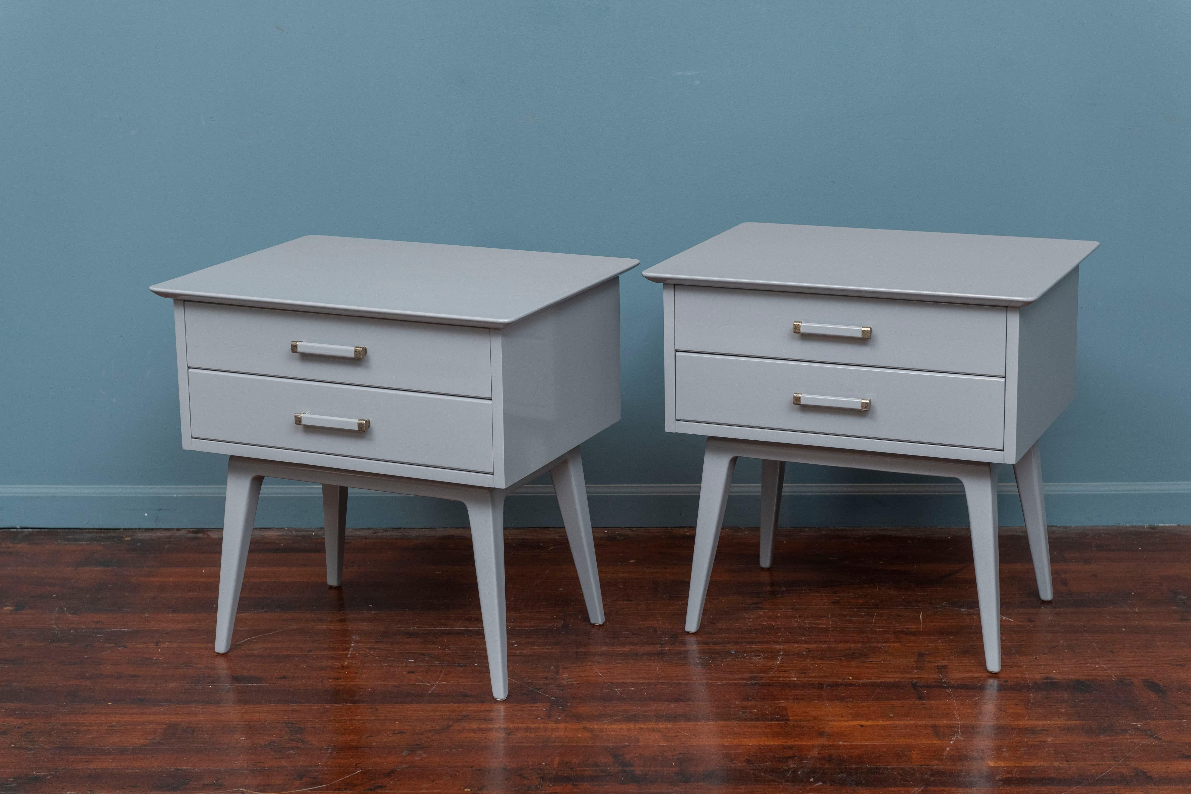 Mid-Century Modern Mid-Century Nightstands by Renzo Rutili for Johnson Furniture For Sale