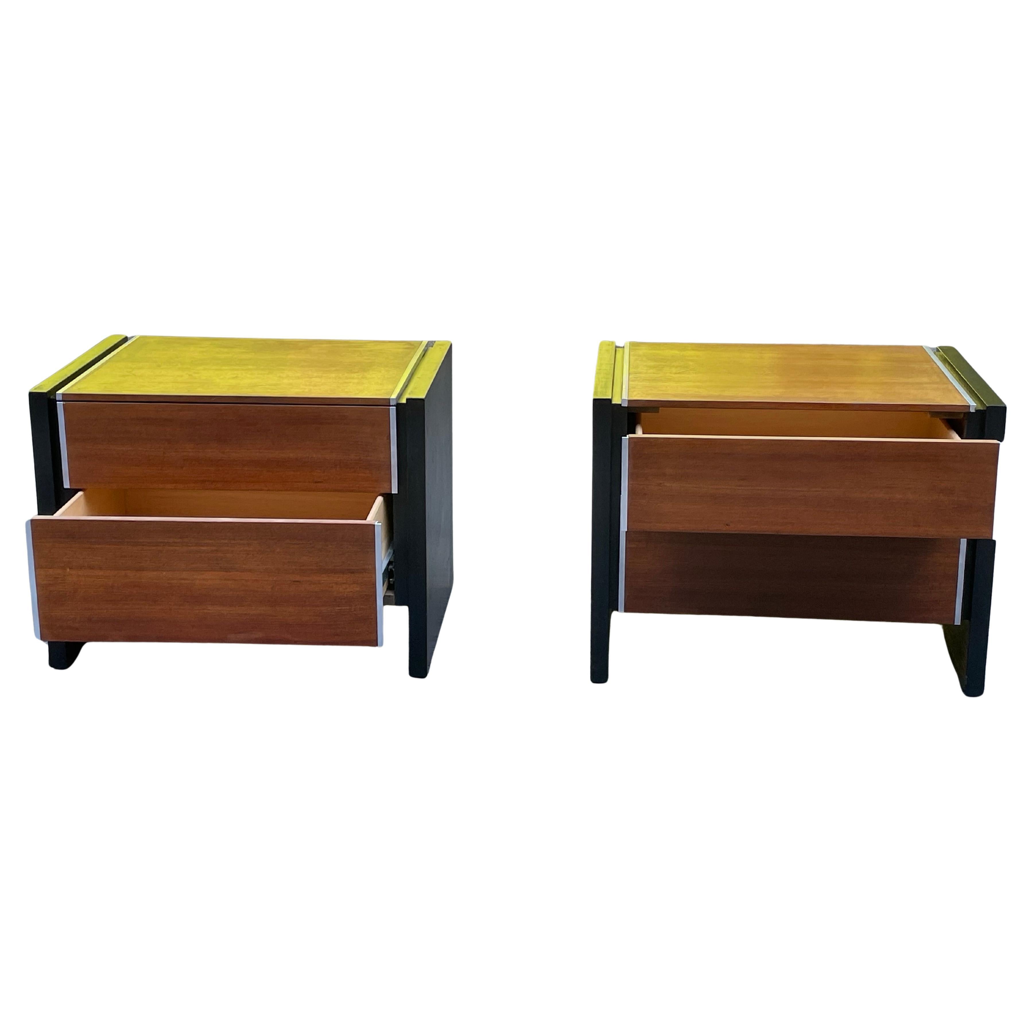 American Mid-Century Nightstands by Robert Baron for Glenn of California