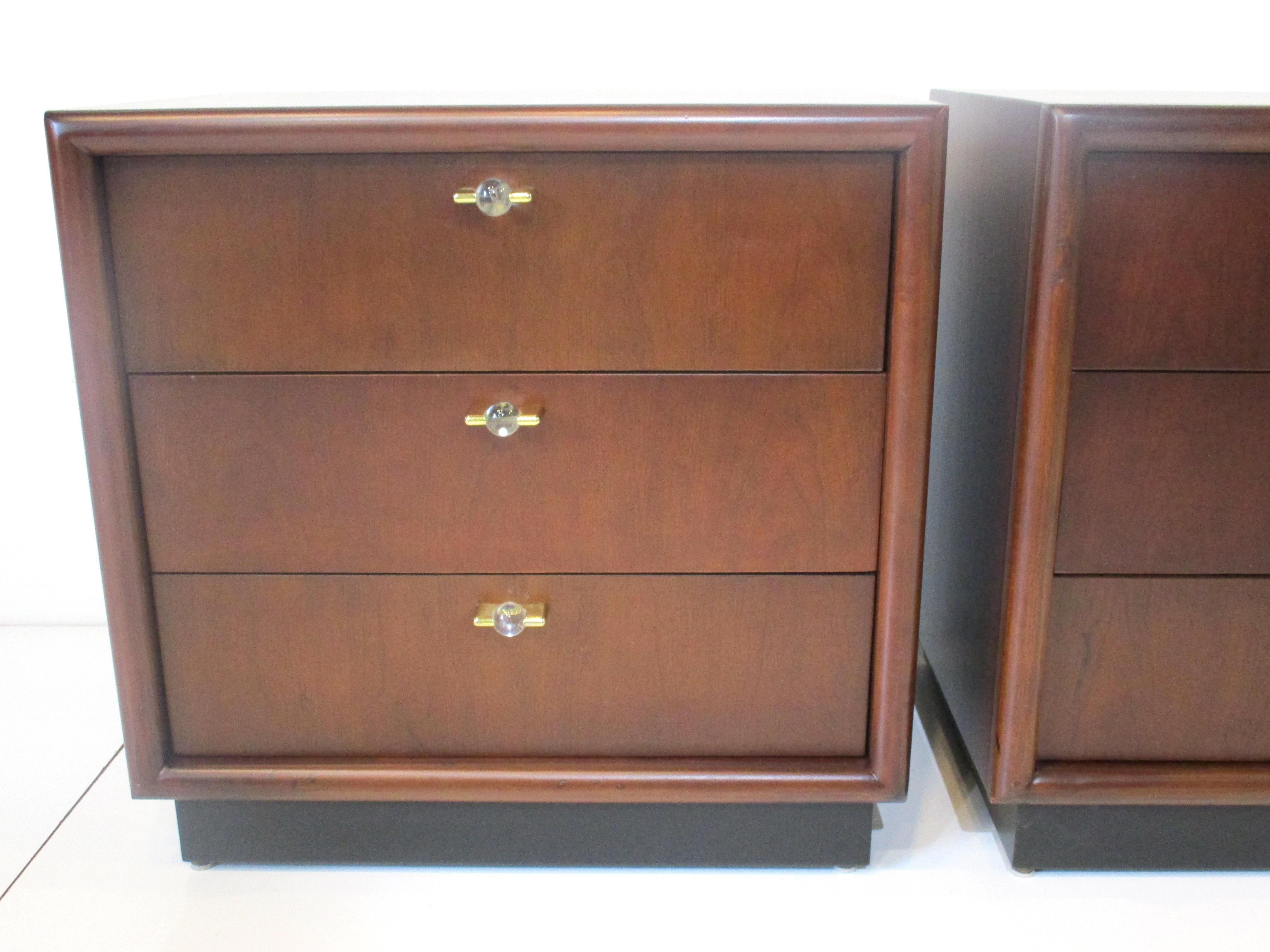 American Mid-Century Nightstands in the Style of Dunbar by Romweber