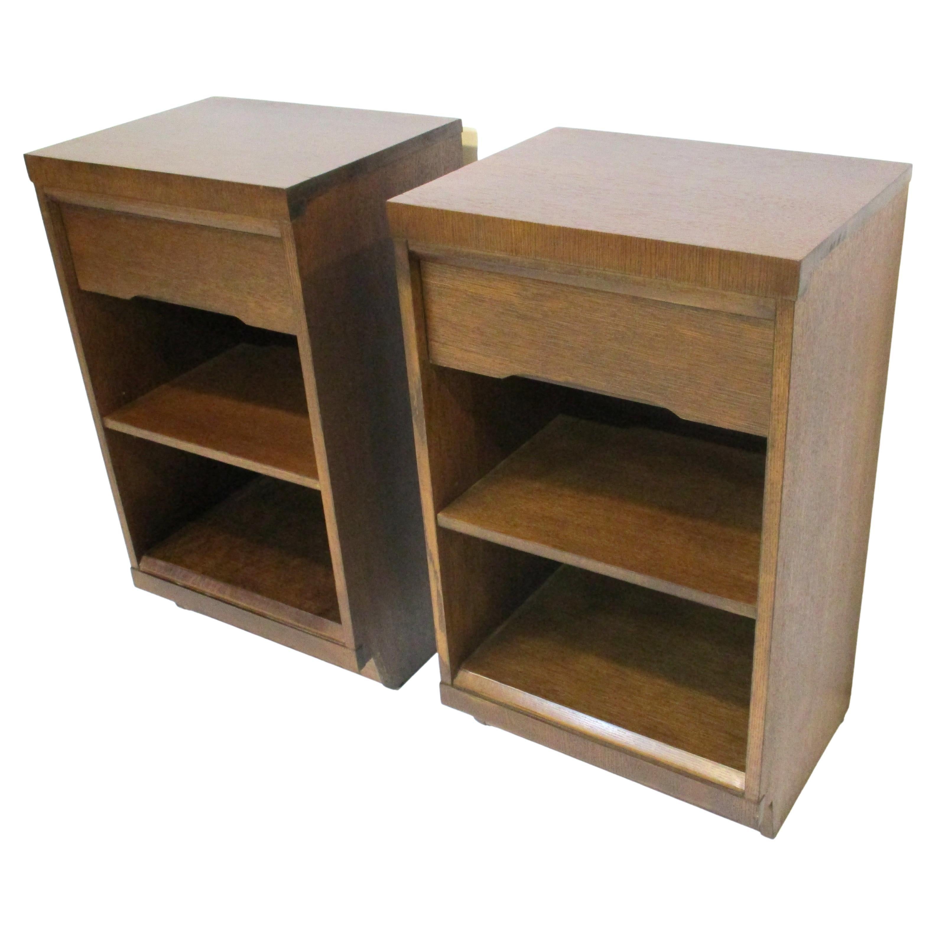 Mid Century Nightstands in the Style of Lane / Drexel  