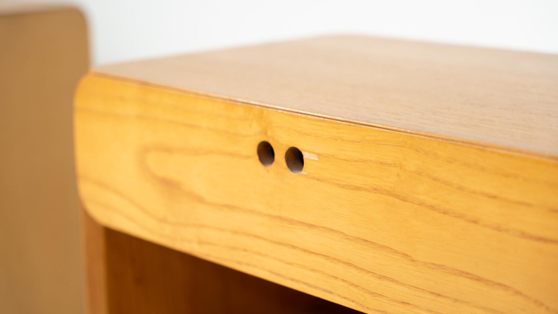 Mid-Century Nightstands/ Sidetables by Derk Jan de Vries for Domus, 1960s For Sale 1