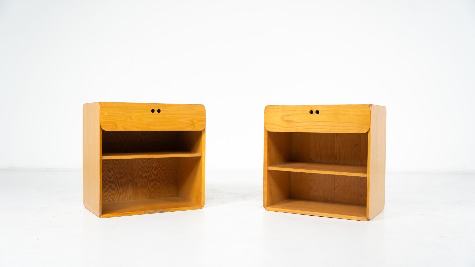 Mid-Century Nightstands/ Sidetables by Derk Jan de Vries for Domus, 1960s For Sale