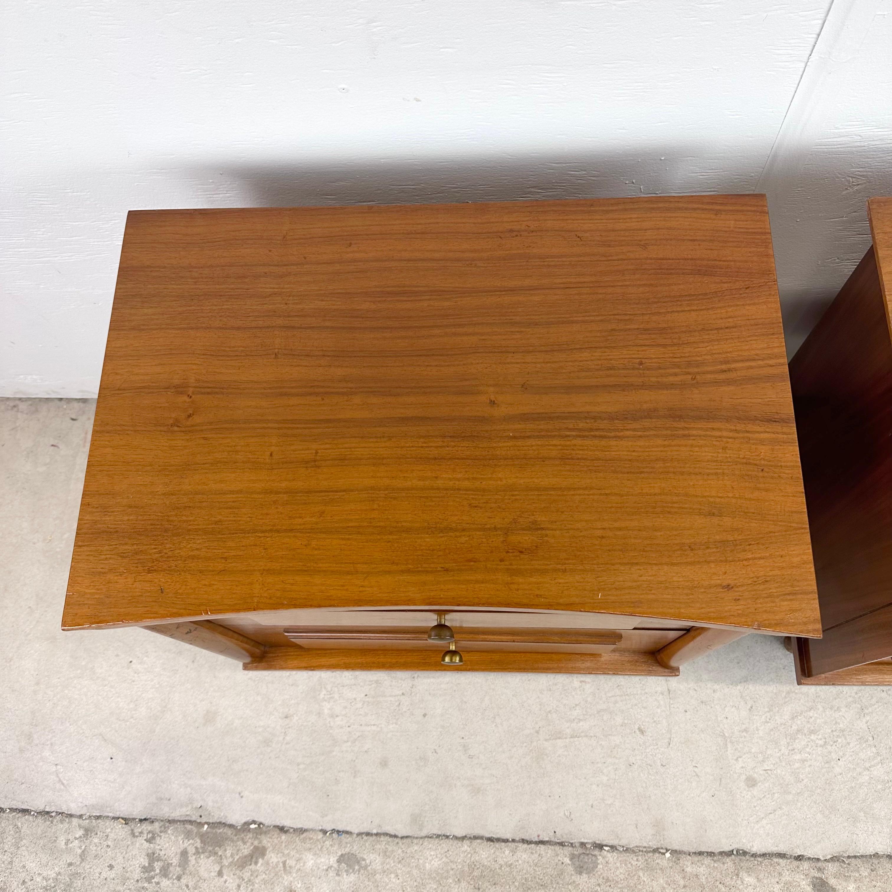 Mid-century Nightstands with Drumstick legs 2