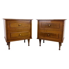 Vintage Mid-century Nightstands with Drumstick legs