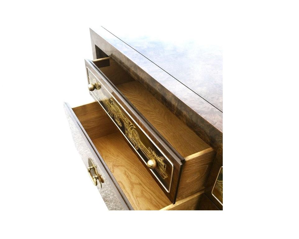 Mid-Century Modern Mid Century Nine-Drawer Dresser by Bernhard Rohne for Mastercraft For Sale