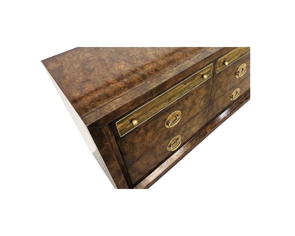 Mid Century Nine-Drawer Dresser by Bernhard Rohne for Mastercraft In Good Condition For Sale In Dallas, TX
