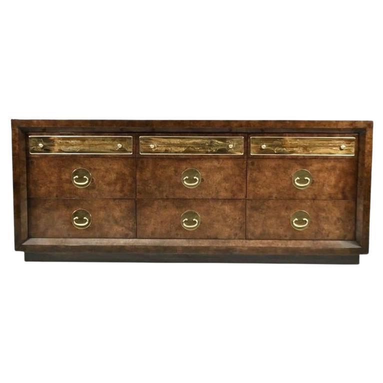 Comò a nove cassetti del Mid Century di Bernhard Rohne per Mastercraft