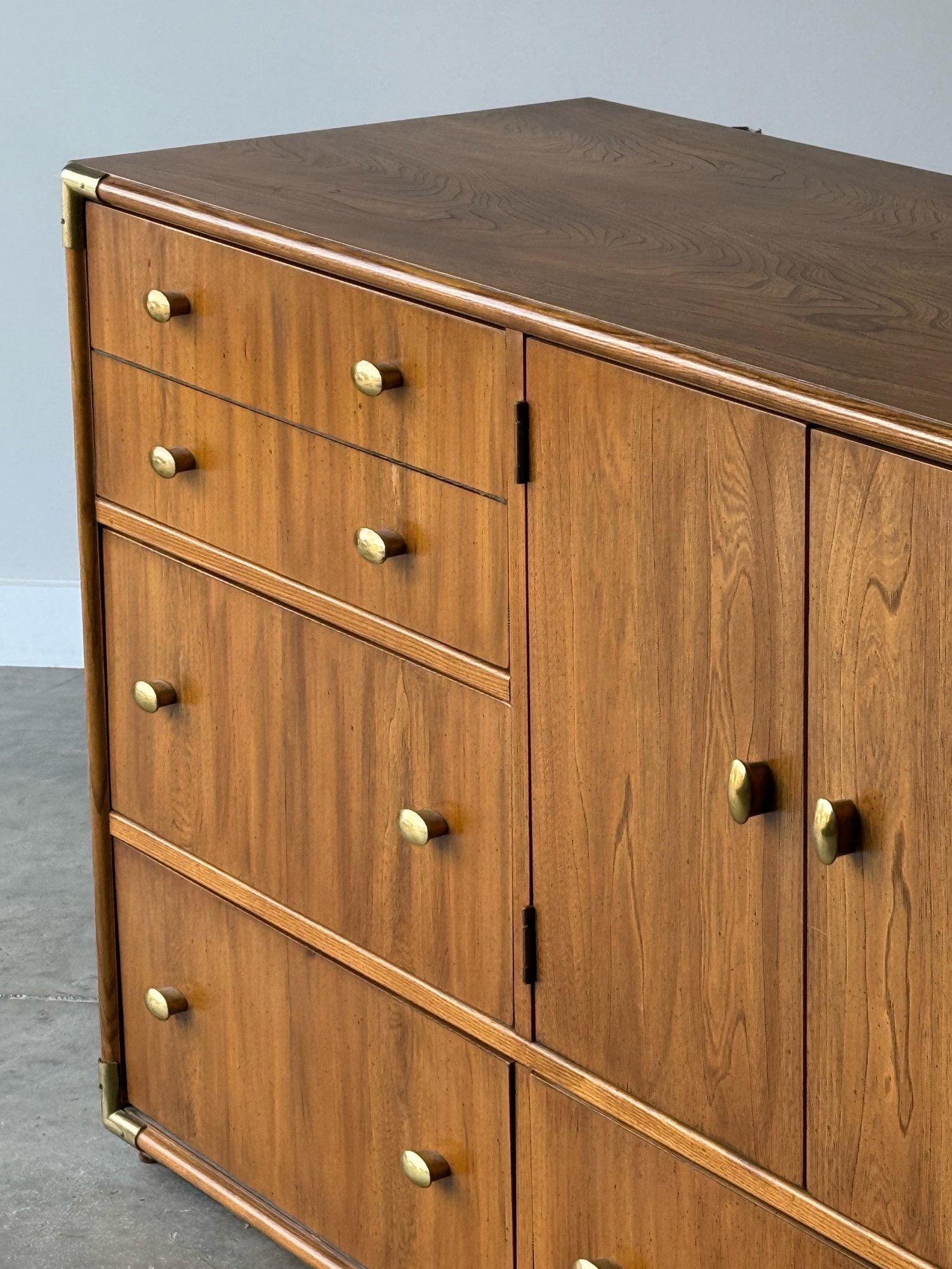 American Mid-Century Nine Drawer Dresser by Stanley Furniture