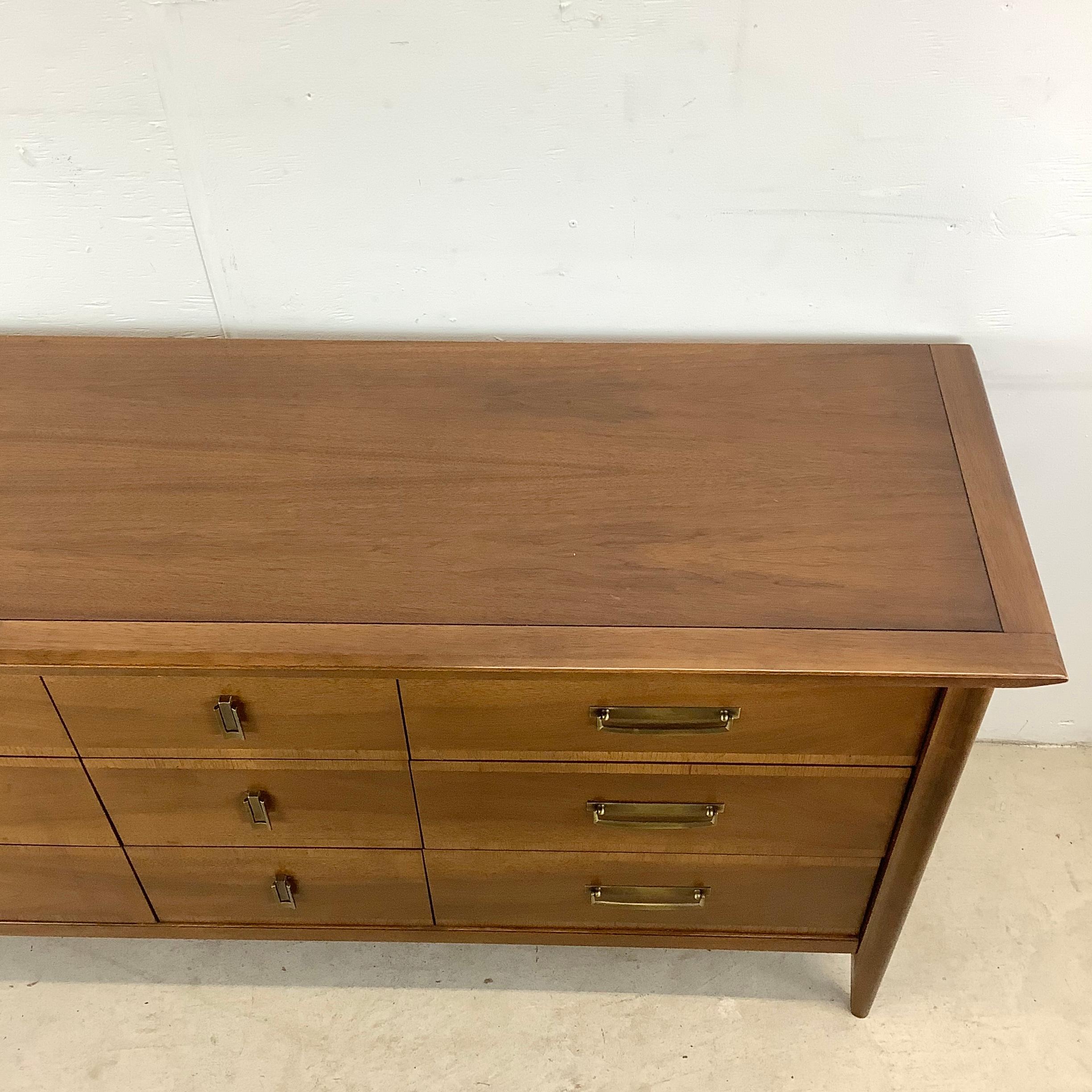 20th Century Mid-Century Nine Drawer Dresser by Stanley Furniture