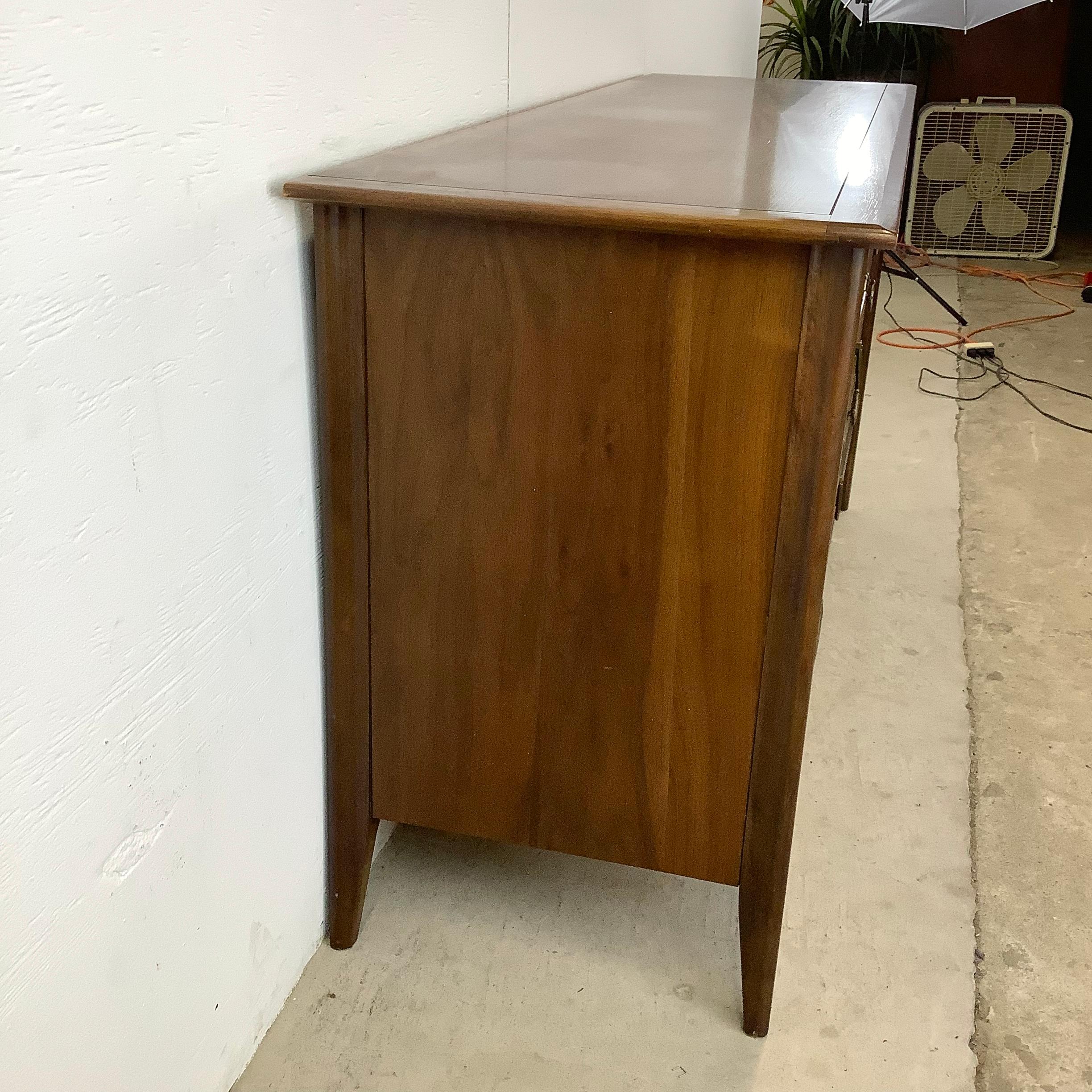 Wood Mid-Century Nine Drawer Dresser by Stanley Furniture