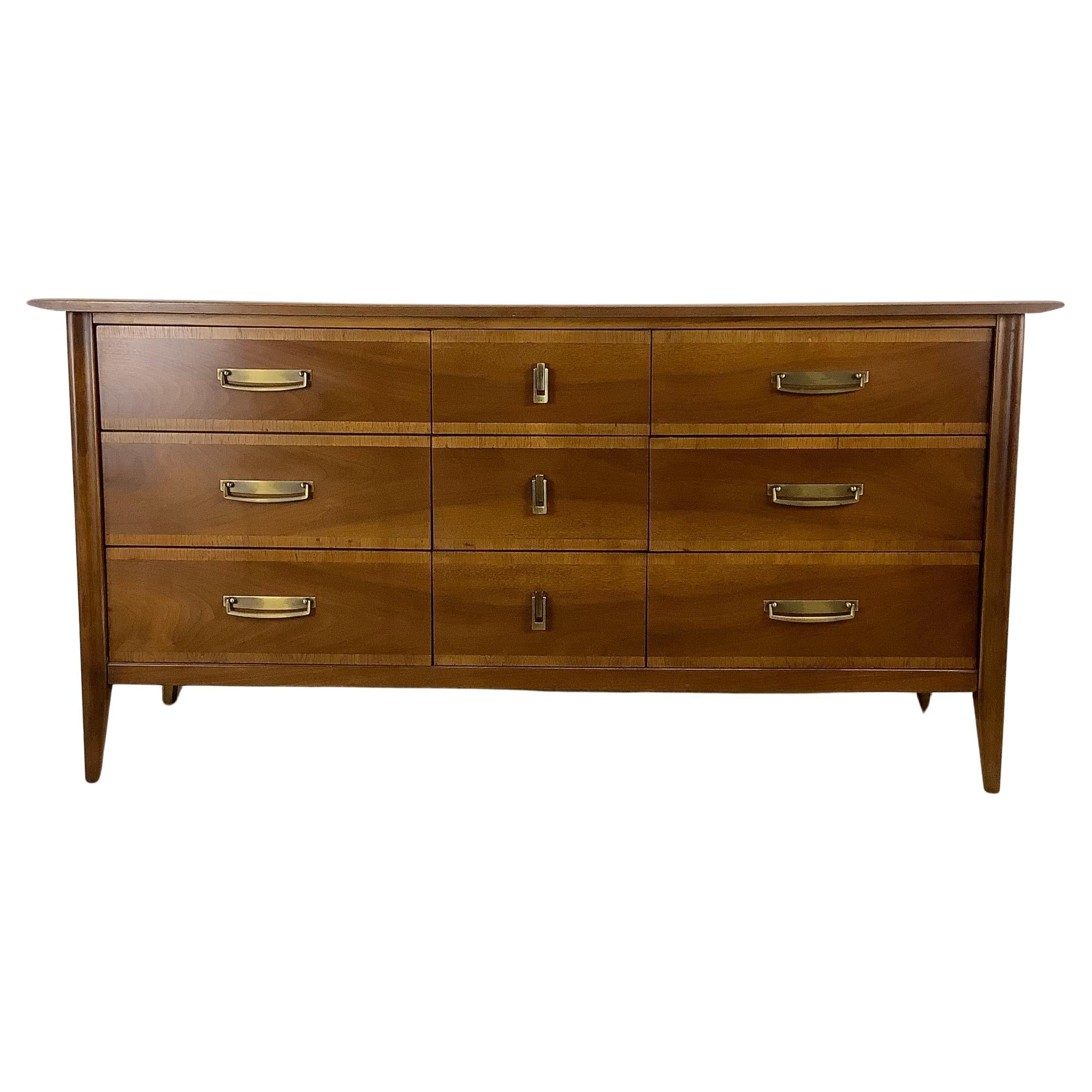 Mid-Century Nine Drawer Dresser by Stanley Furniture