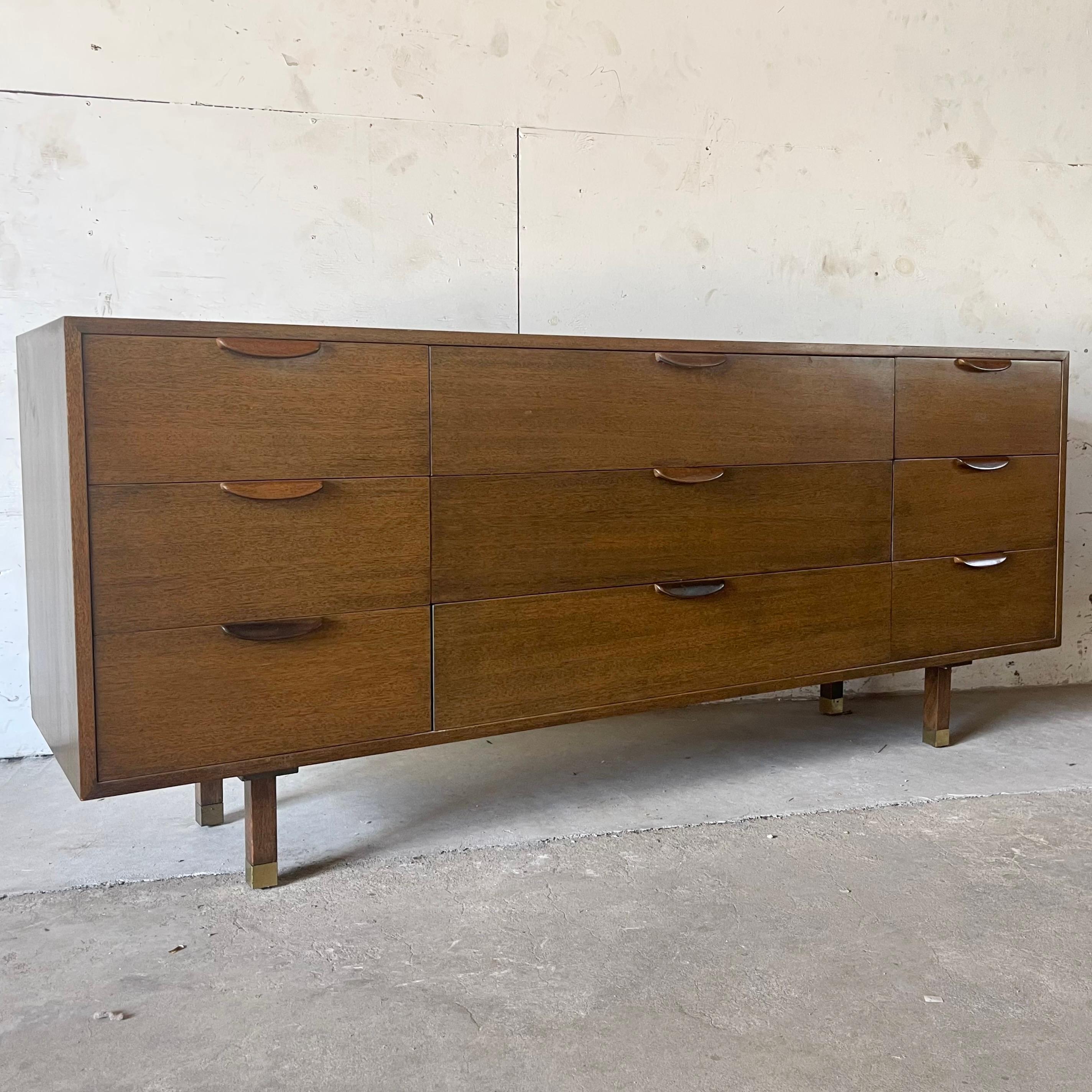 Other Mid-Century Nine Drawer Dresser signed Harvey Probber For Sale
