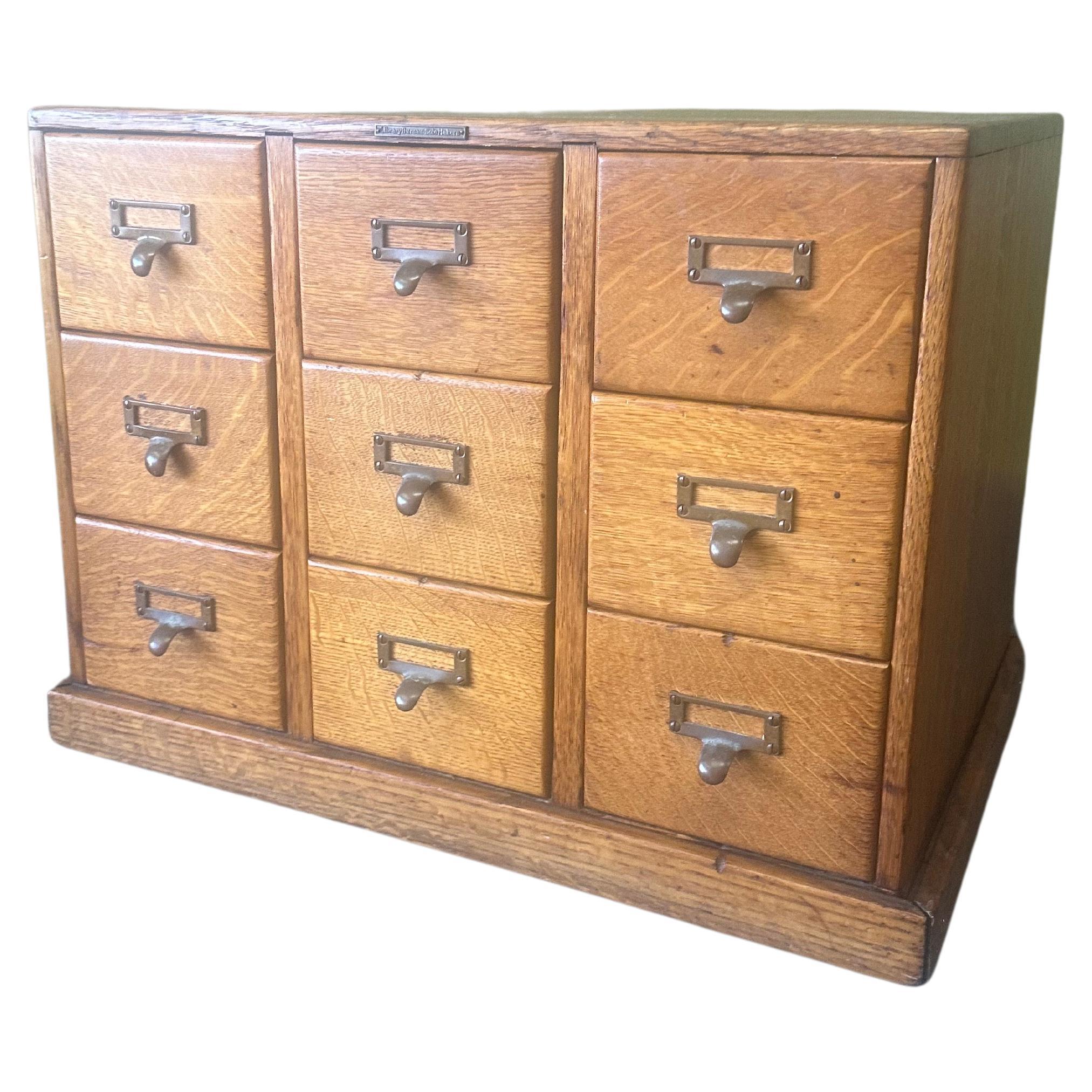 library index card cabinet