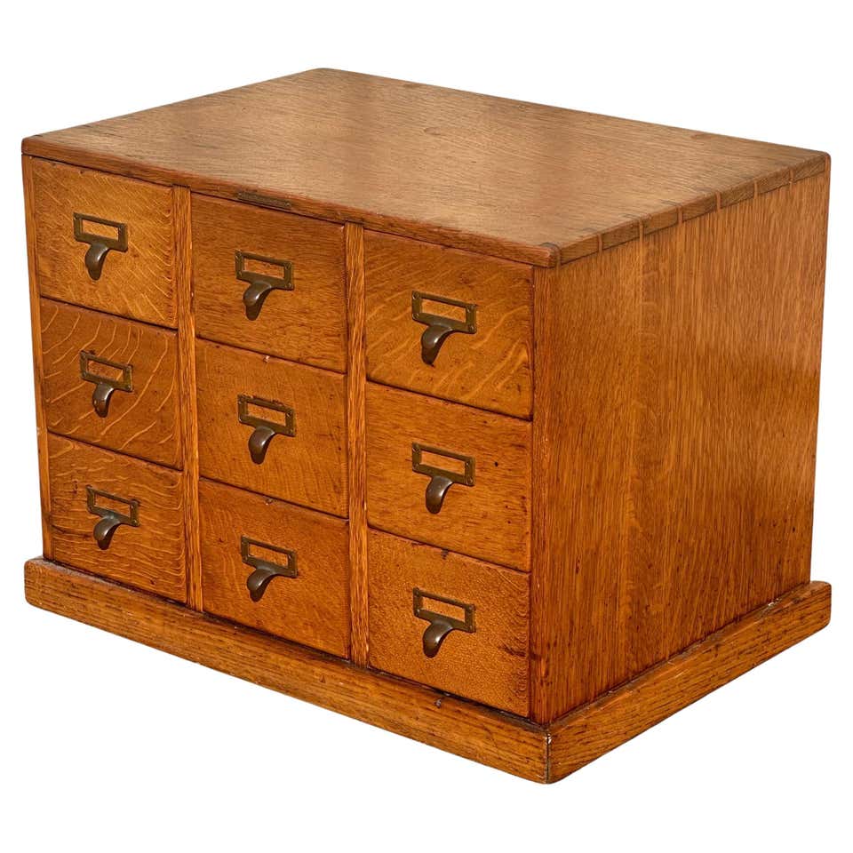 Shaw Walker Midcentury Industrial Age 54Drawer Metal Library Card