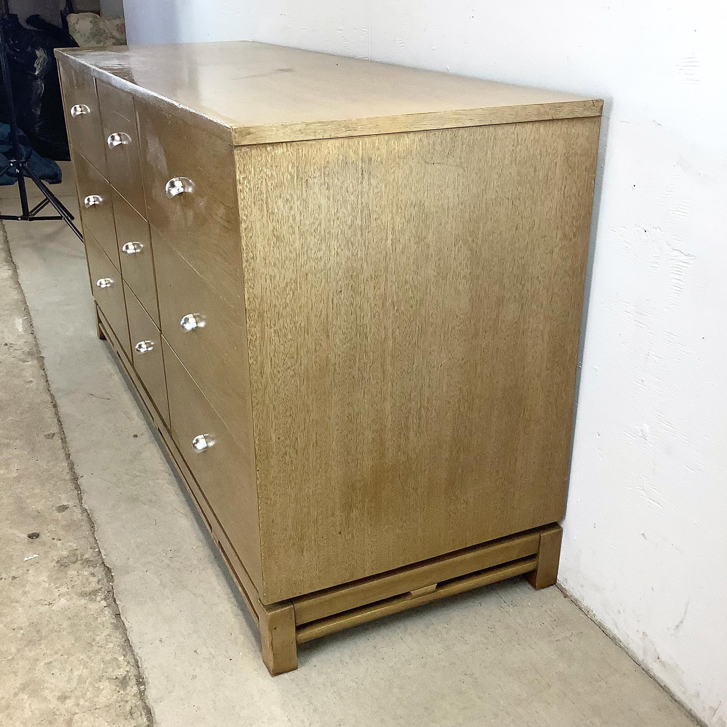 Comò a nove cassetti Simplex di Kent Coffey, metà secolo. In condizioni discrete a Trenton, NJ