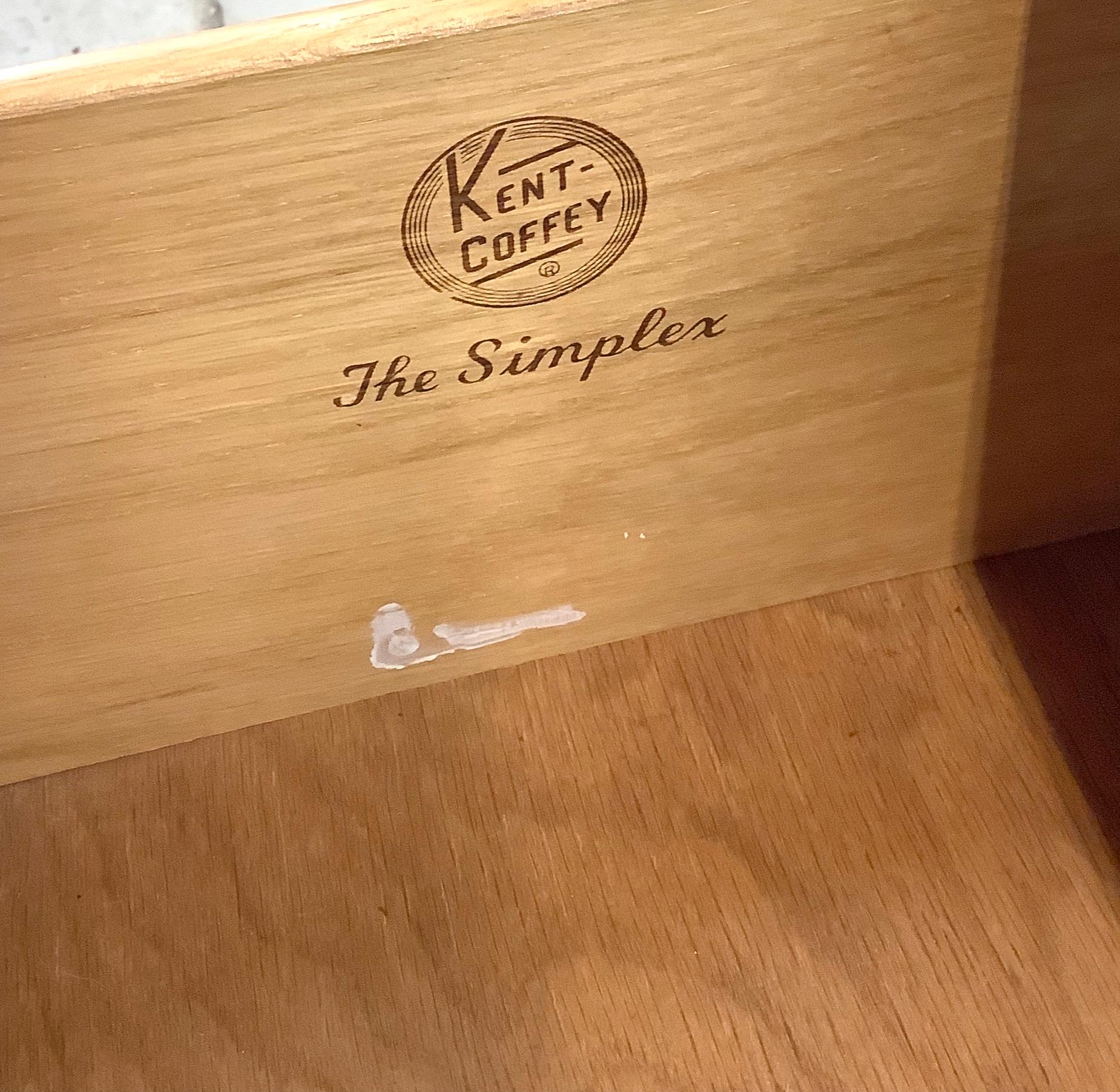 Comò a nove cassetti Simplex di Kent Coffey, metà secolo. 1