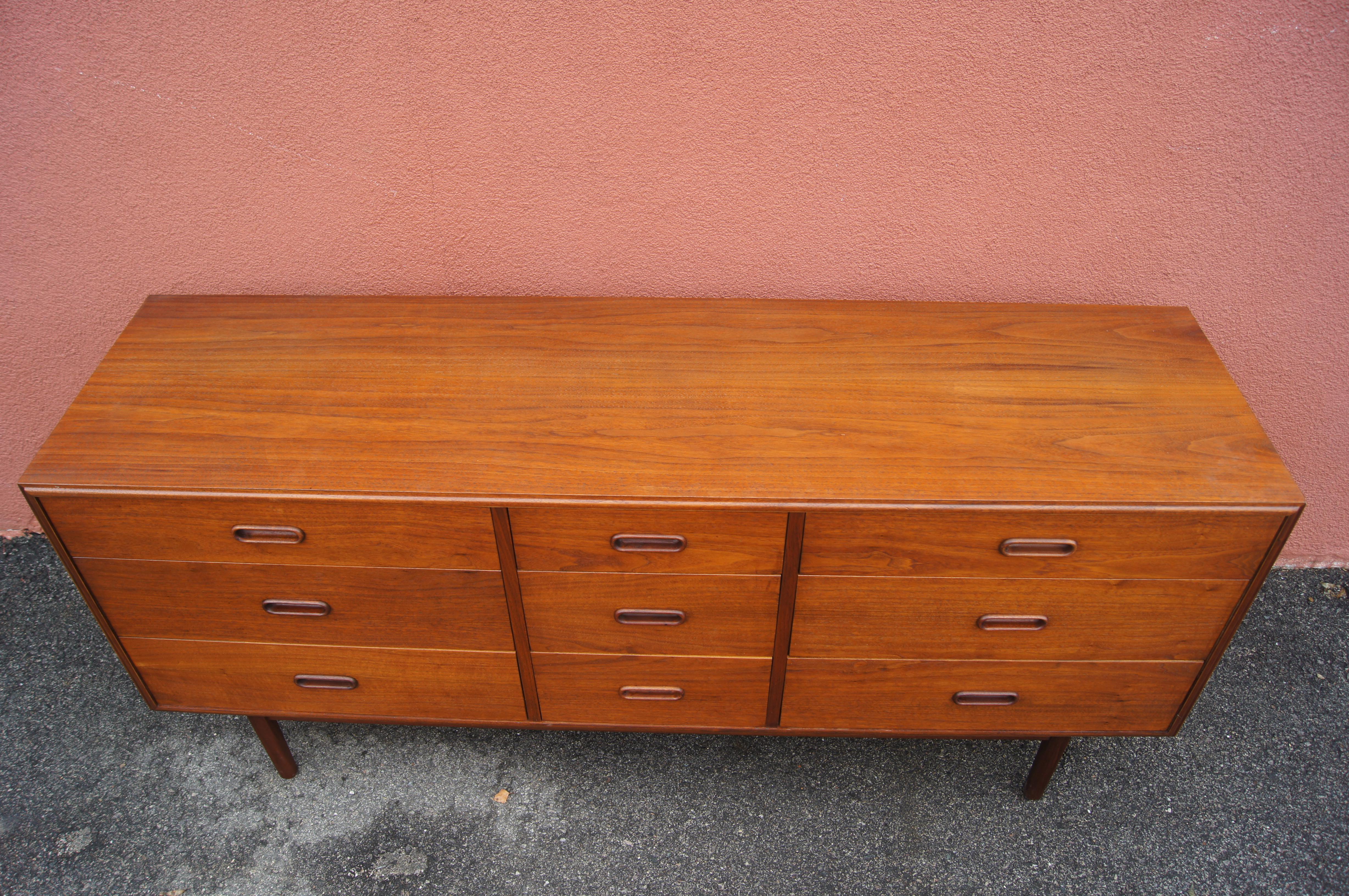 teak dresser mid century