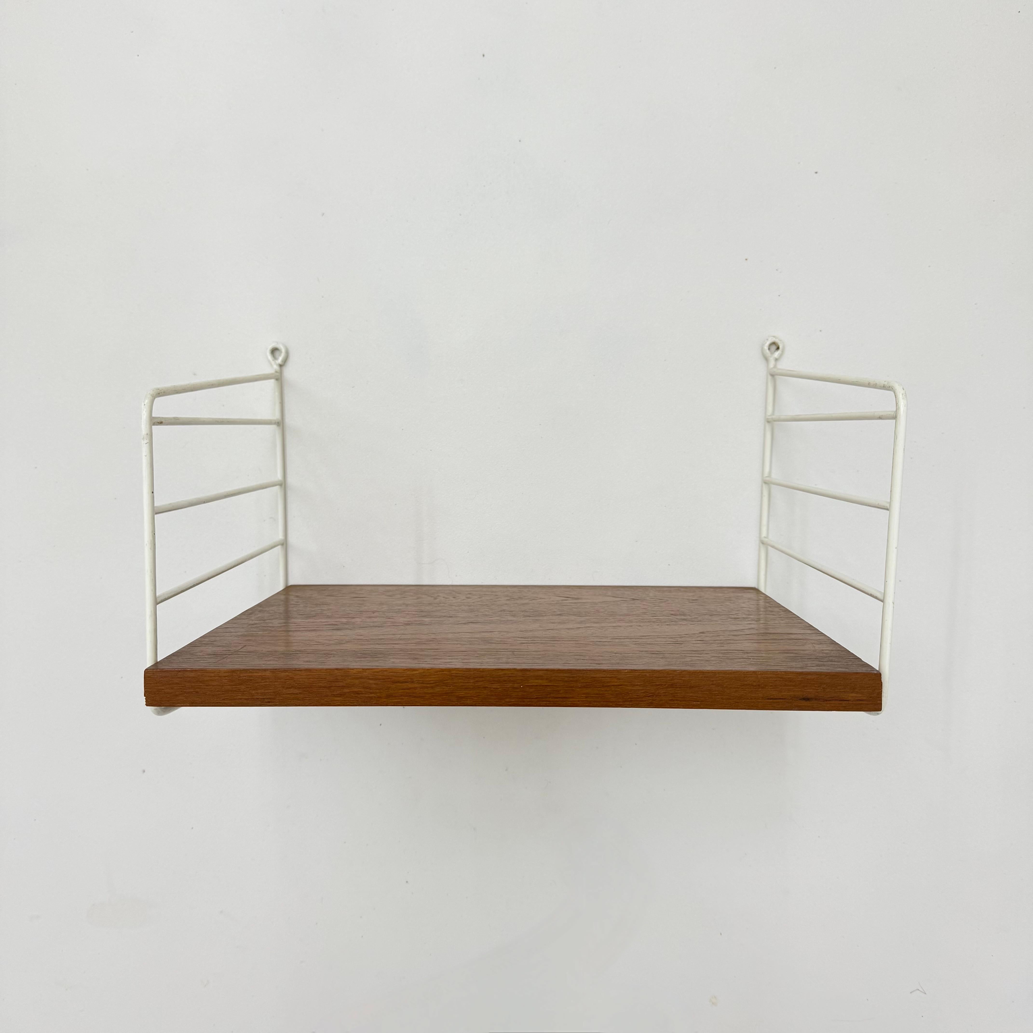 Mid-Century Nisse Strinning string design teak wall unit , 1960s For Sale 6