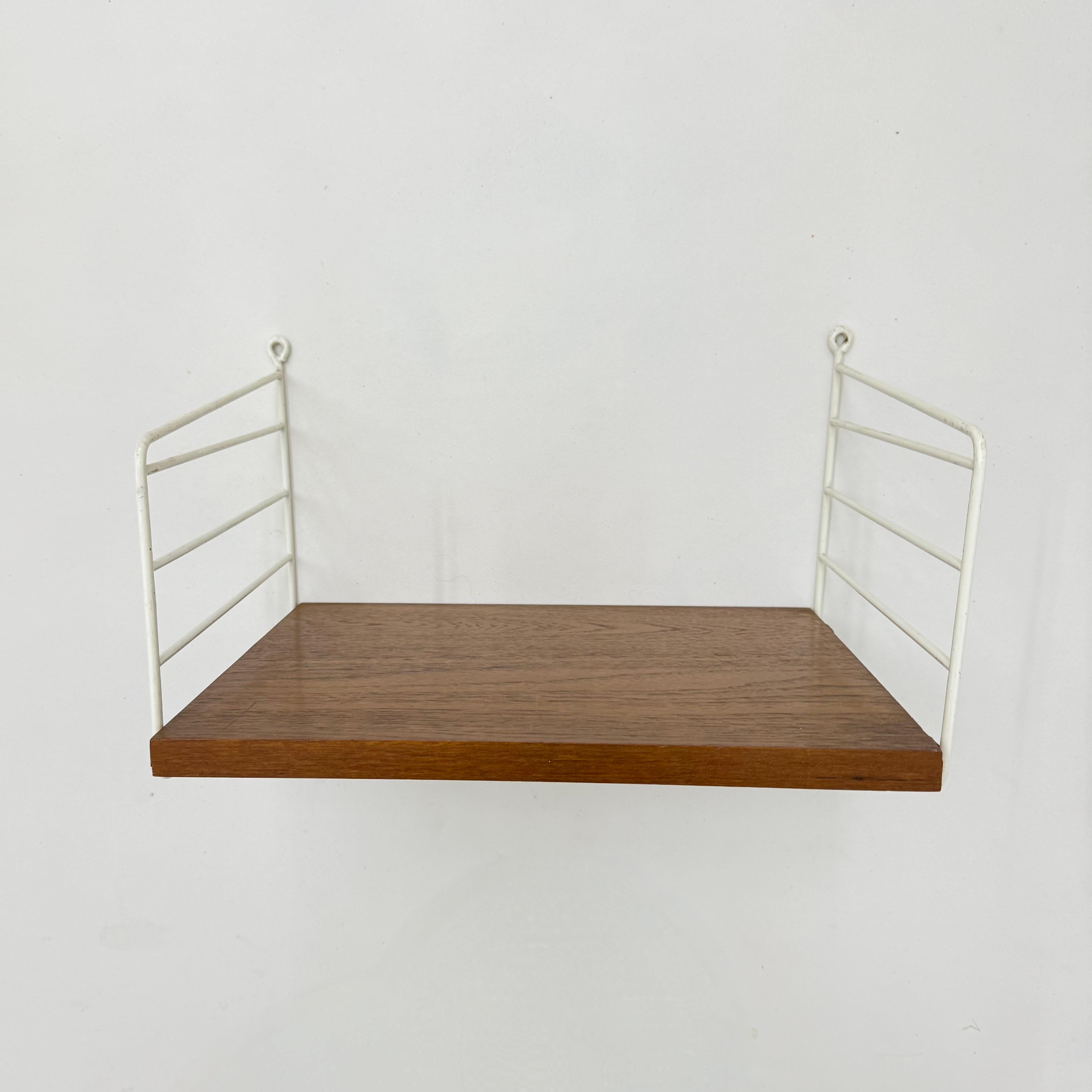 Mid-Century Nisse Strinning string design teak wall unit , 1960s For Sale 7