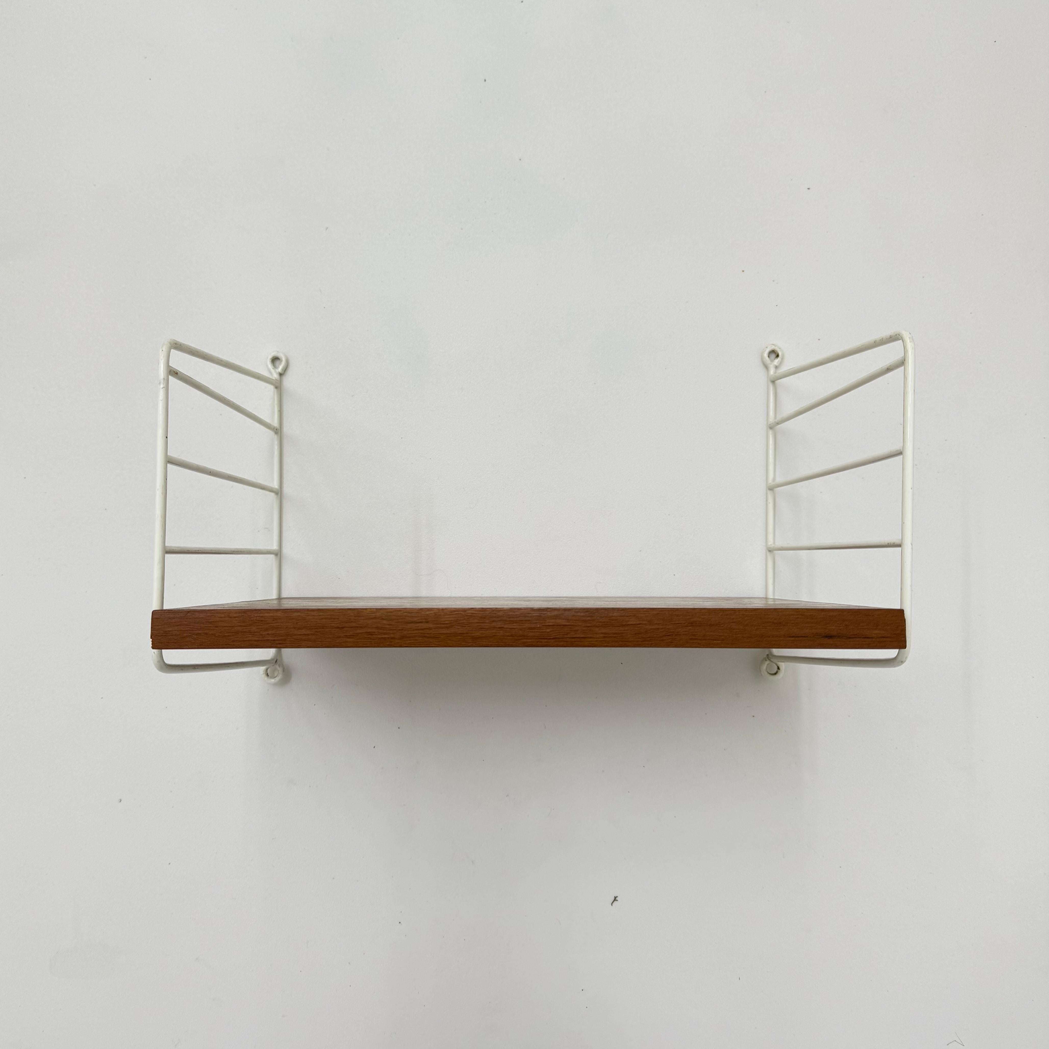 Mid-Century Nisse Strinning string design teak wall unit , 1960s For Sale 8